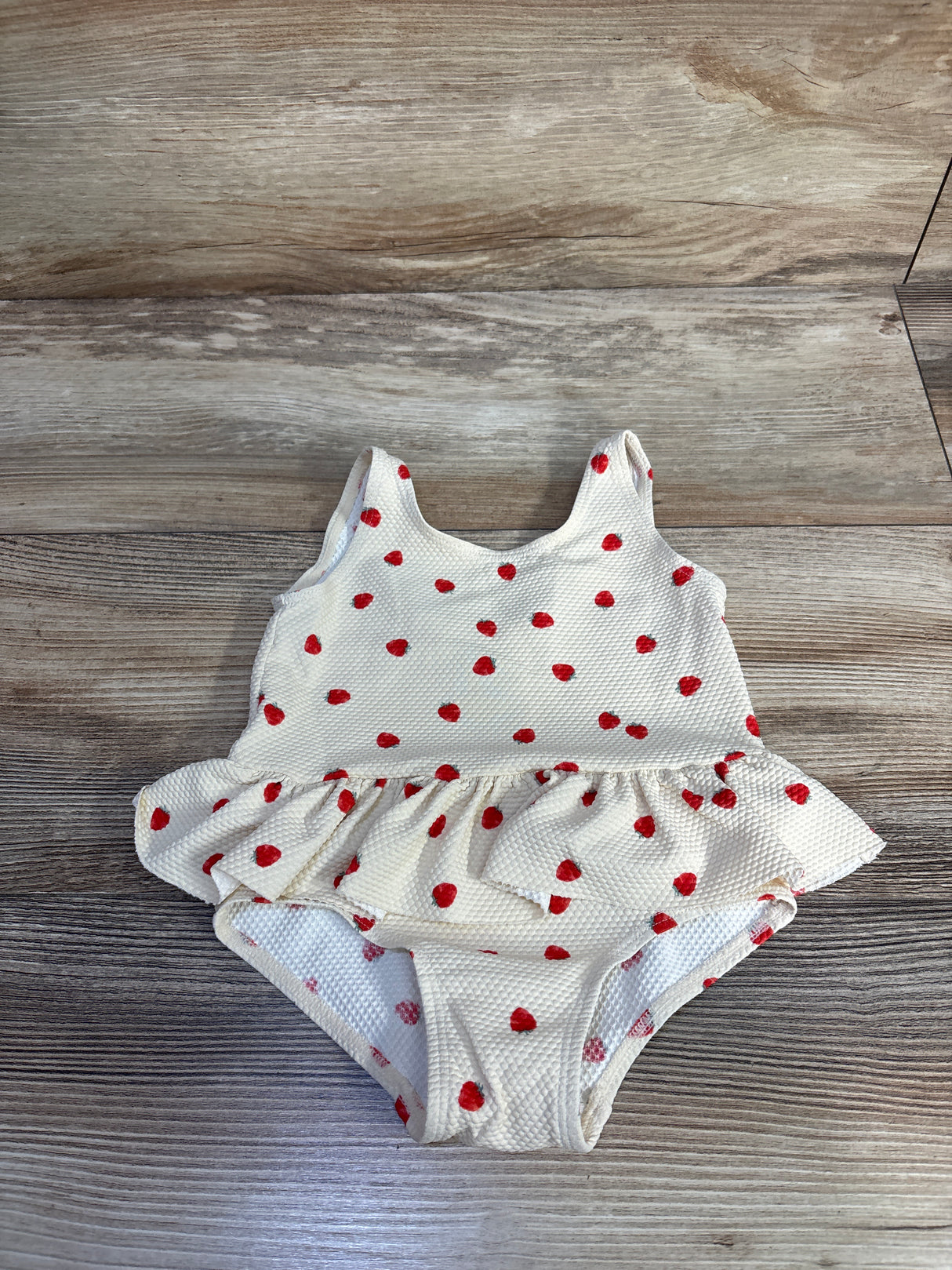 H&M 1pc Skirted Swimsuit Beige sz 9-12m