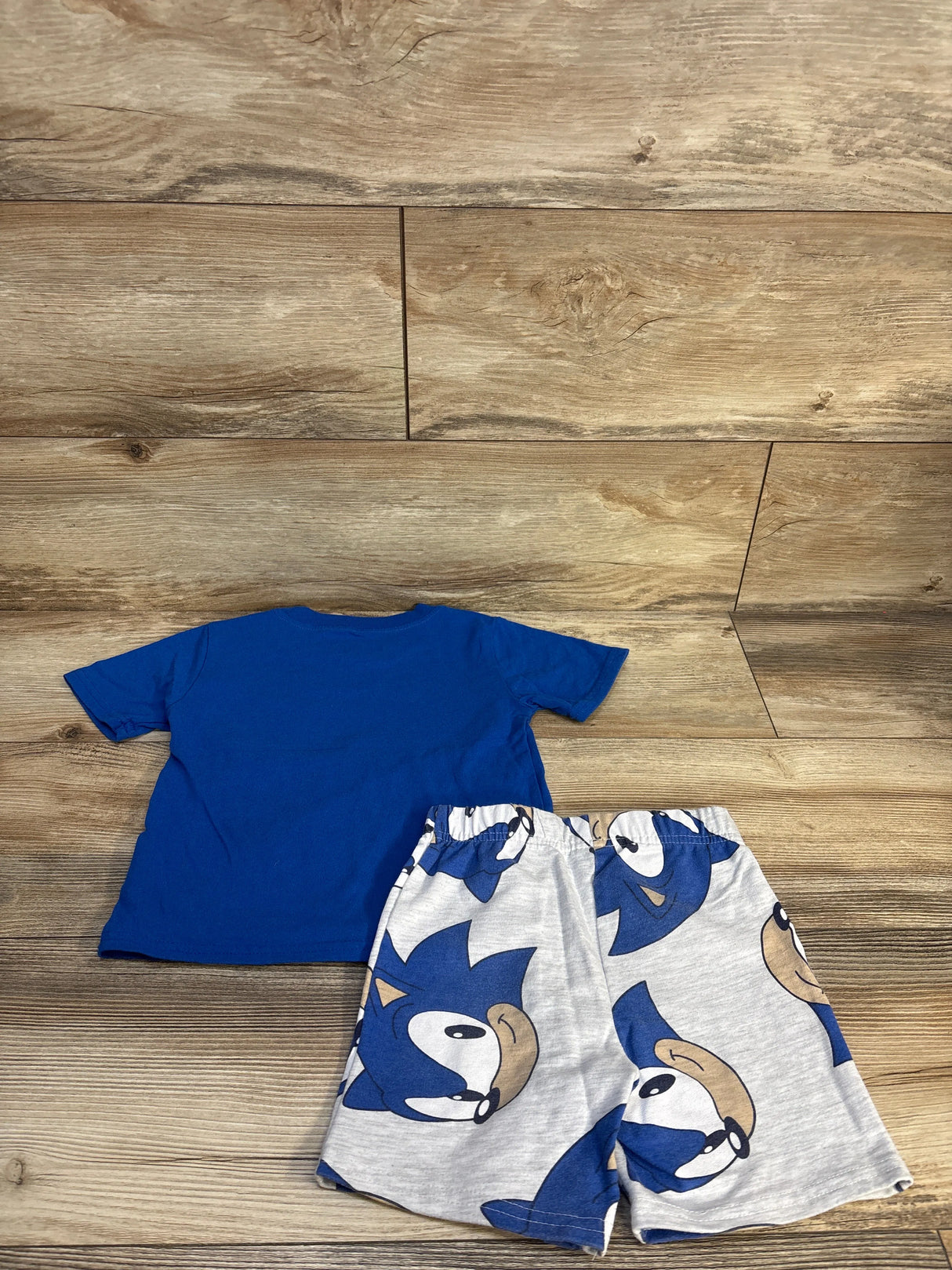 Sonic The Hedgehog 2pc Shirt & Bottoms Set Blue sz 3T