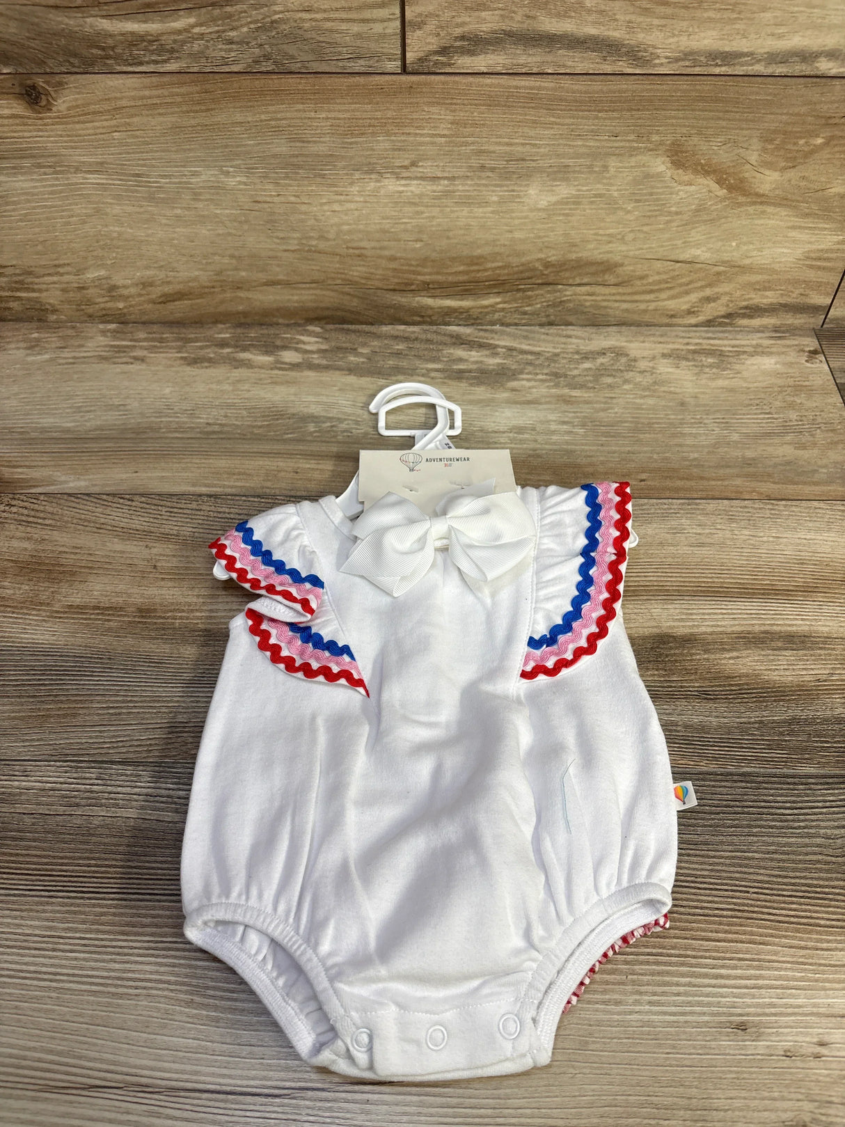 NEW Adventurewear 360 3pc Bodysuit, Bloomers, & Headband Set White sz Newborn