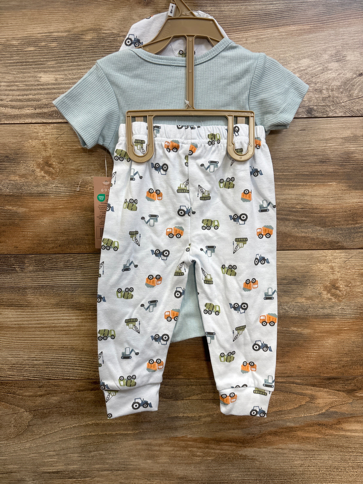 NEW Chick Pea 3pc Dad's Little Helper Set Blue sz 6-9m