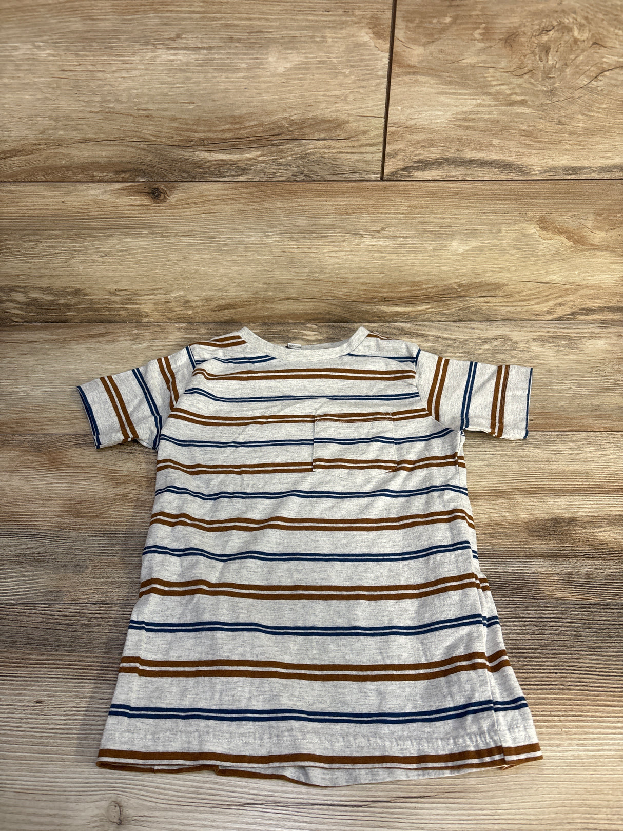 Distortion Striped Pocket Shirt Grey sz 5T