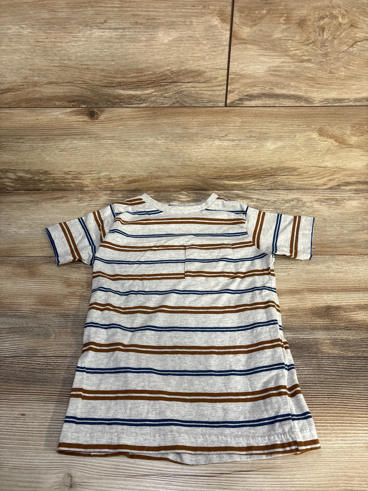 Distortion Striped Pocket Shirt Grey sz 5T