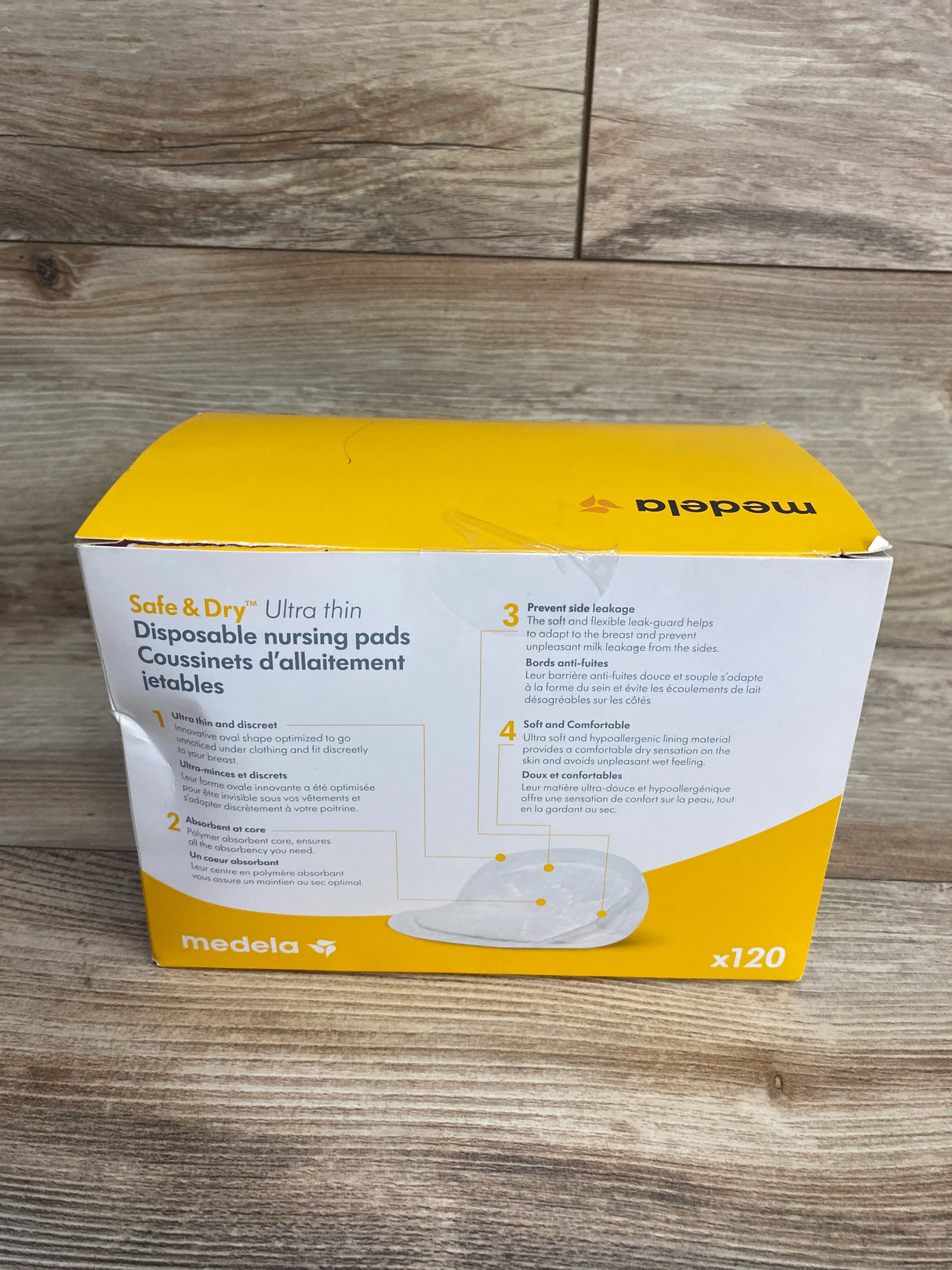 NEW Medela Safe & Dry Ultra Thin Disposable Nursing Pads 120ct