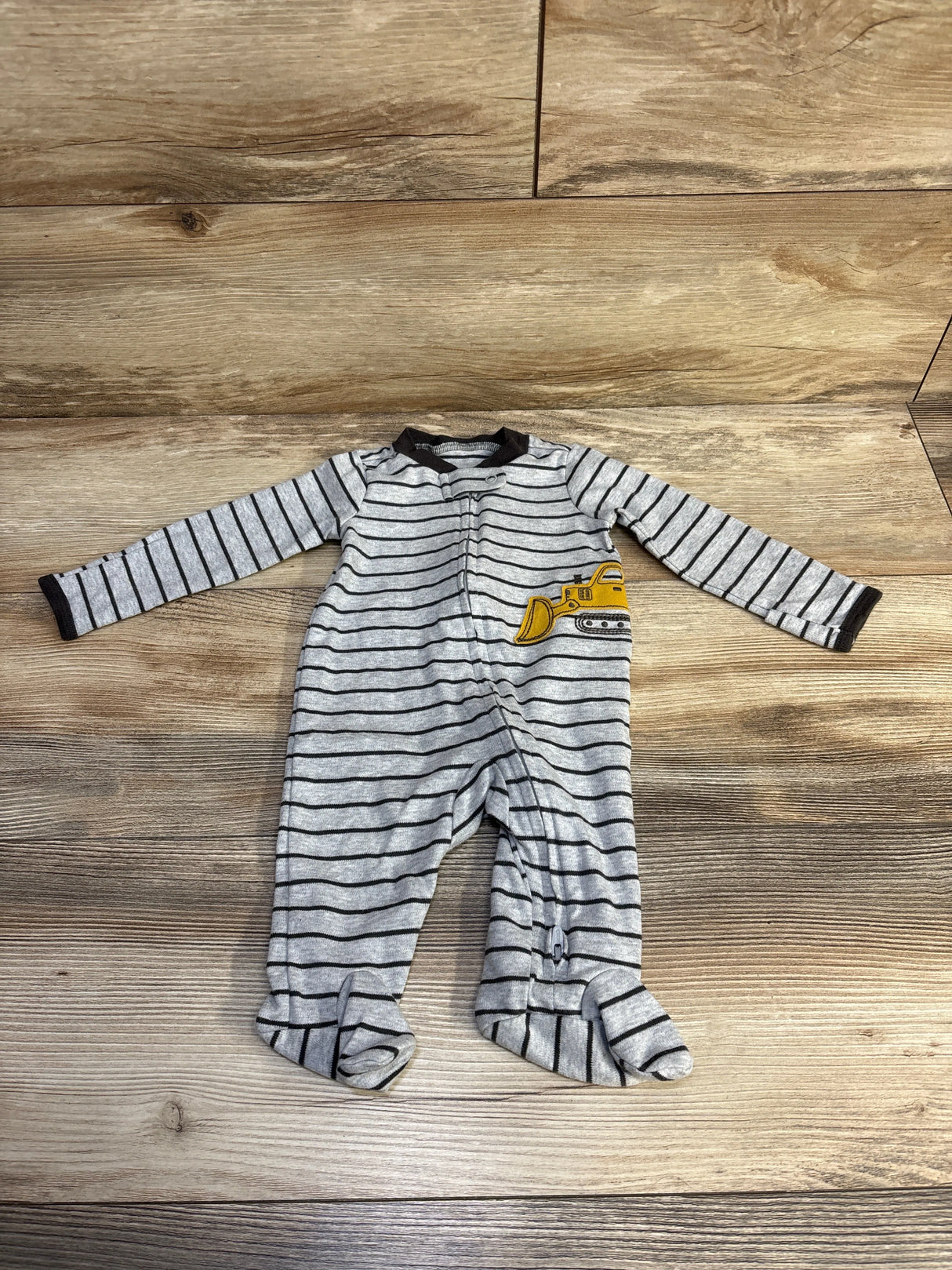 Carter's Truck Striped Sleeper Grey sz 3m