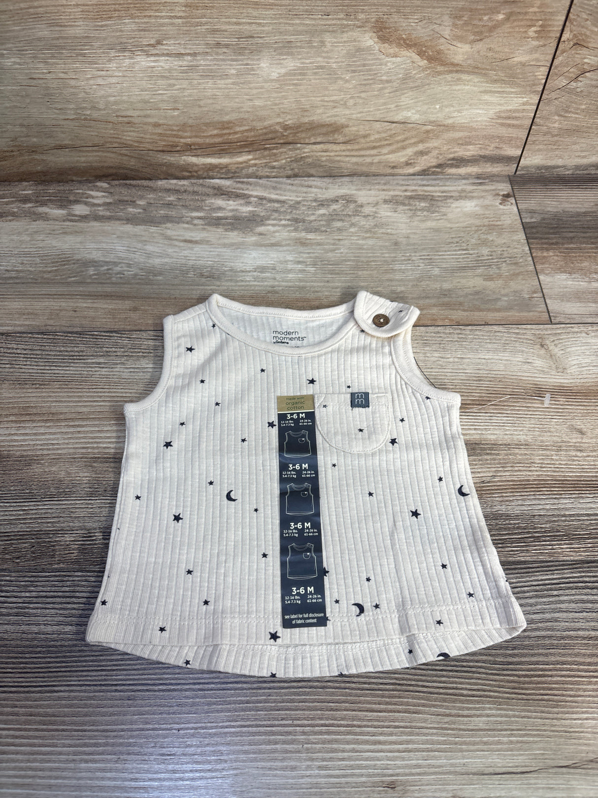 NEW Modern Moments Ribbed Tank Top Beige sz 3-6m