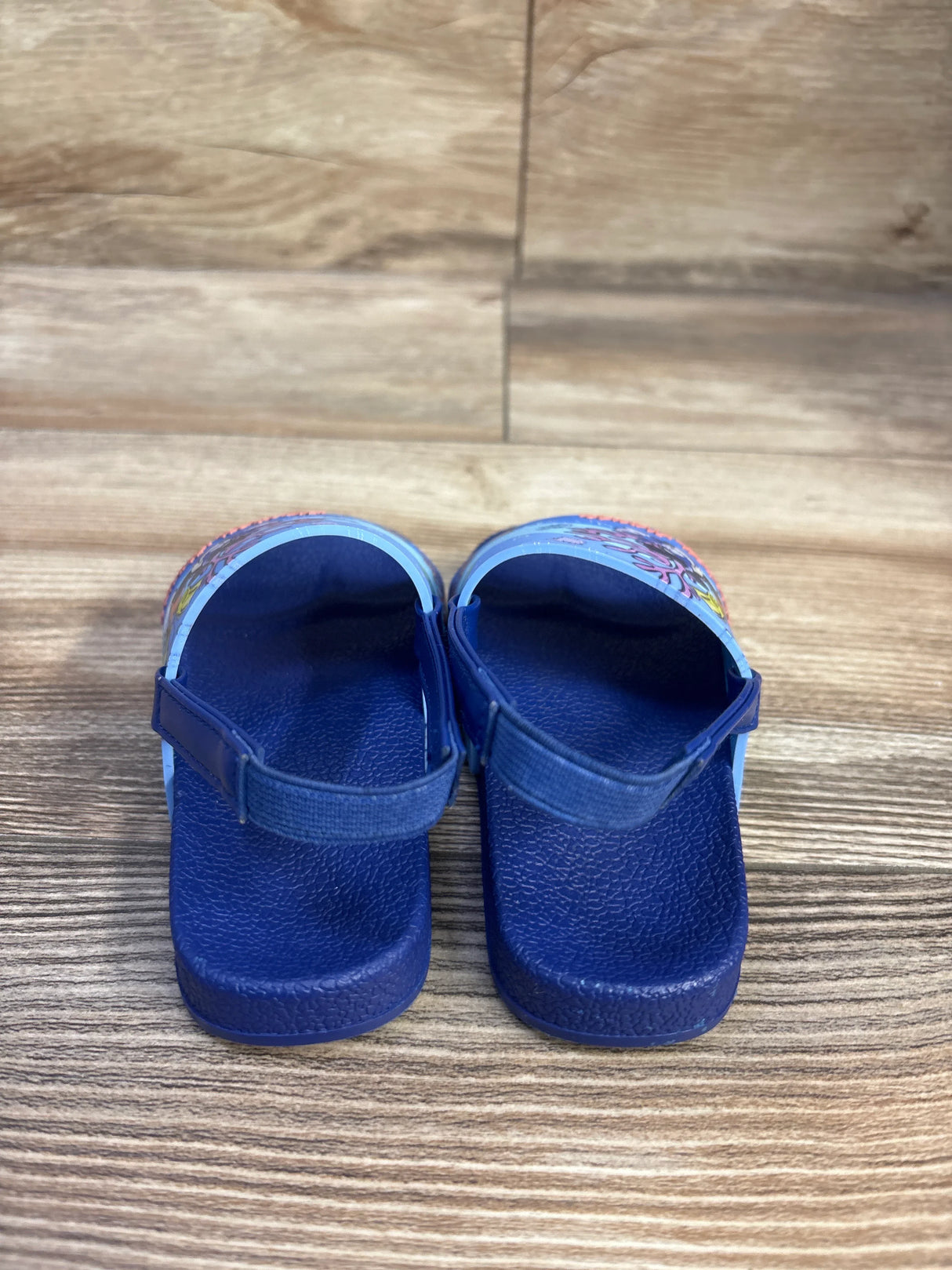 Disney Store Mickey Mouse Swim Slides Blue sz 5/6c