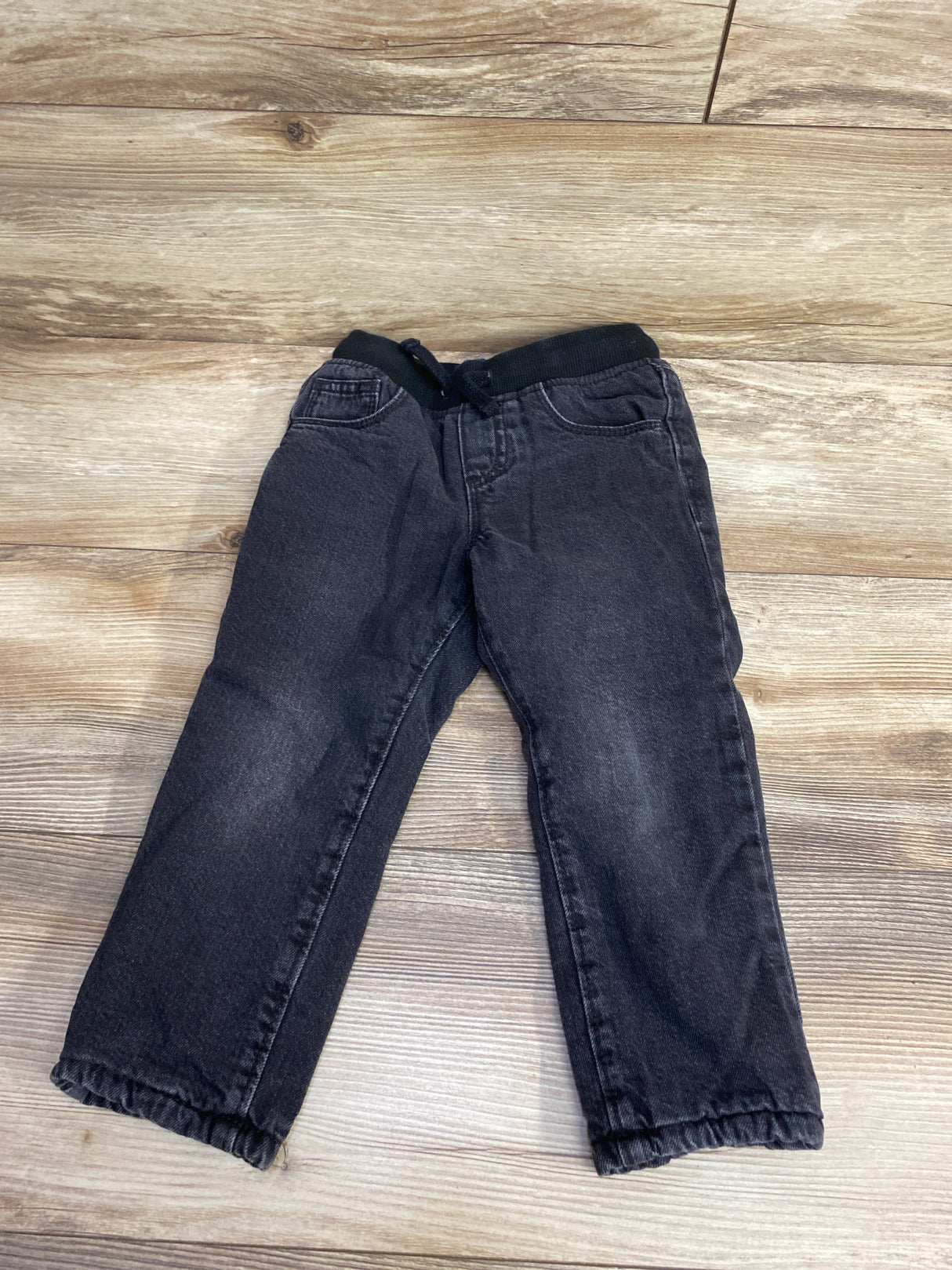 Old Navy Drawstring Denim Joggers Black sz 3T
