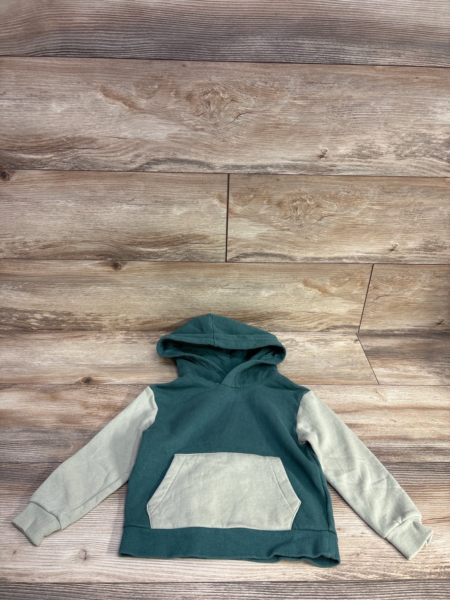 H&M Hooded Pullover Sweatshirt Green sz 3/4T