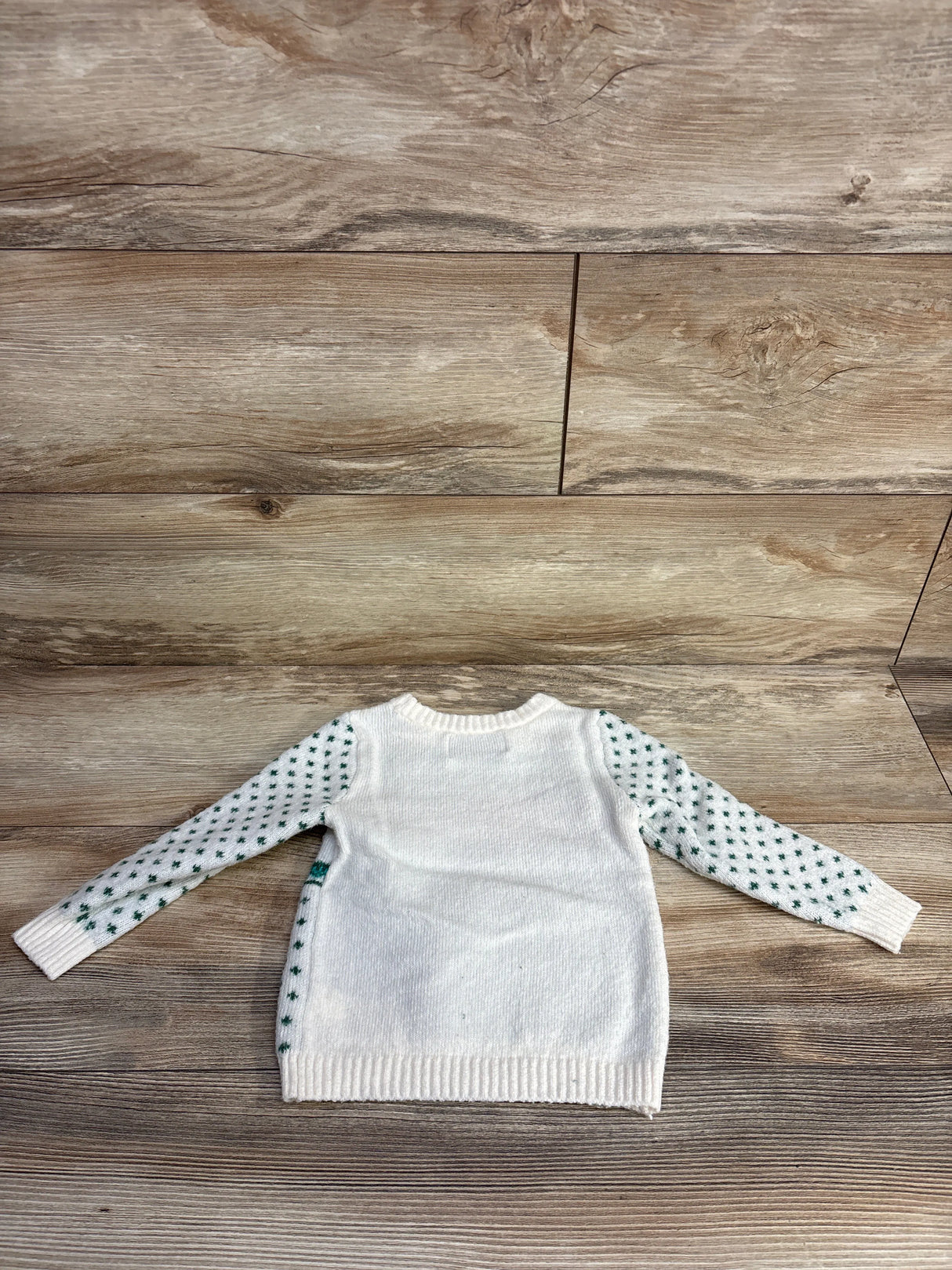 Old Navy Christmas Tree Truck Sweater White sz 12-18m