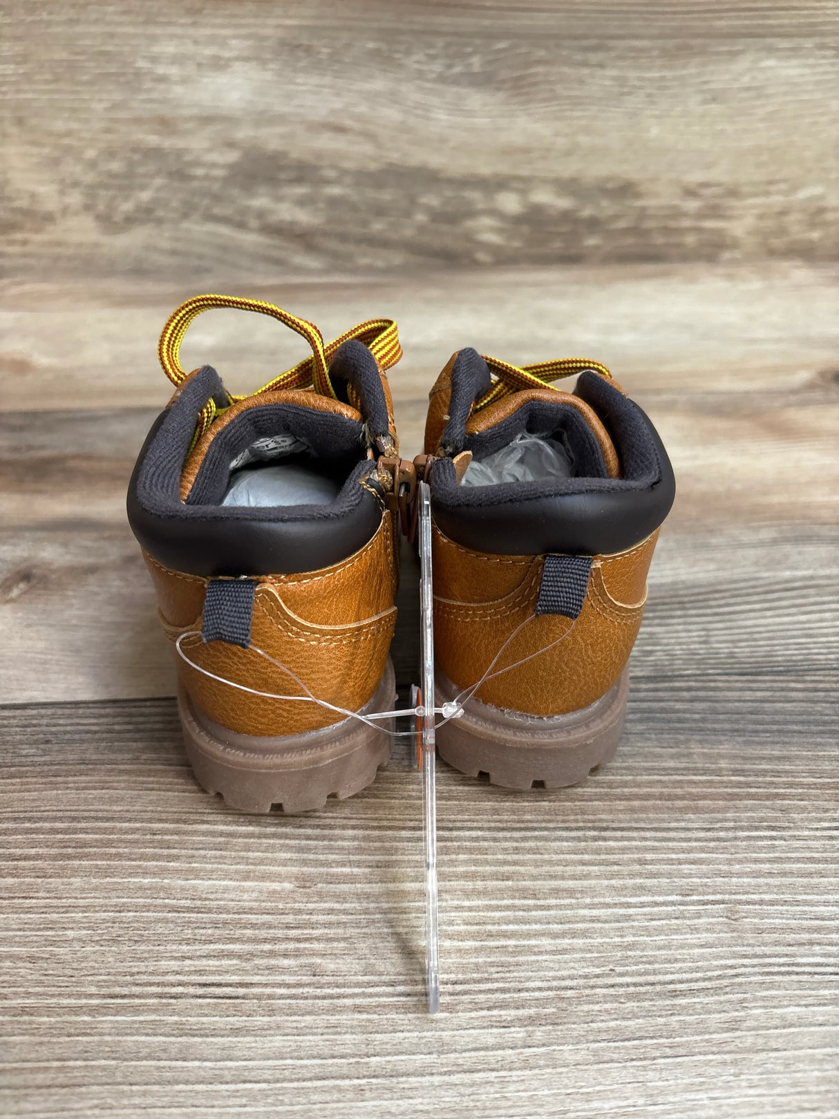 NEW Carter's Boston Faux Leather High-Top Boots Brown sz 7c