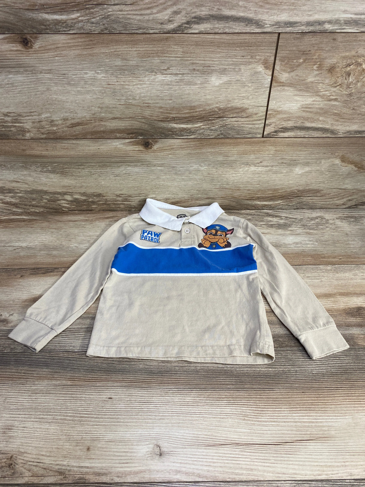 Paw Patrol Polo Shirt Beige sz 2T - Me n Mommy To Be