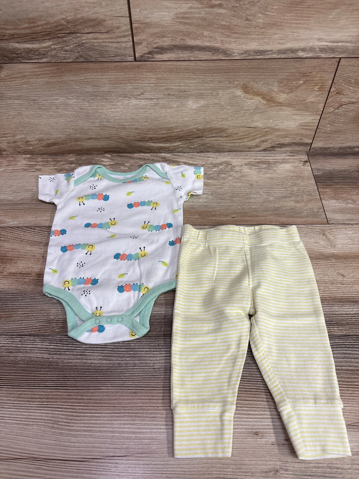 Koala Baby 2pc Caterpillar Bodysuit & Pants Set White sz 3-6m