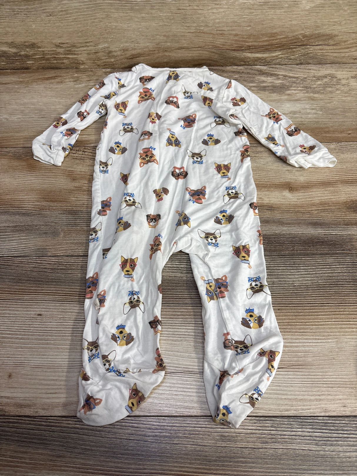 Milkberry Puppy Sleeper White sz 6-9m