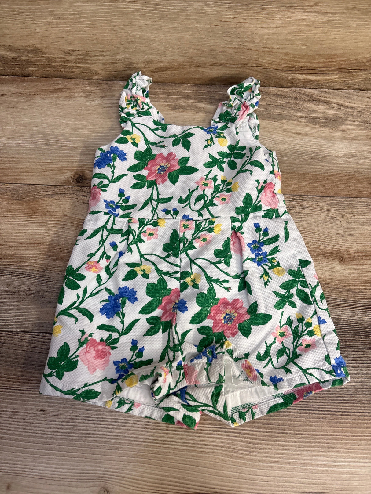 Janie and Jack Floral Pique Romper White sz 18-24m - Me n Mommy To Be