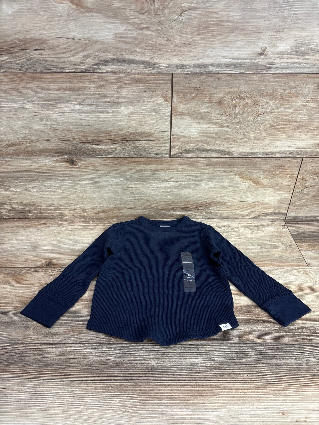 NWOT Baby Gap Waffle Knit Shirt Navy sz 2T