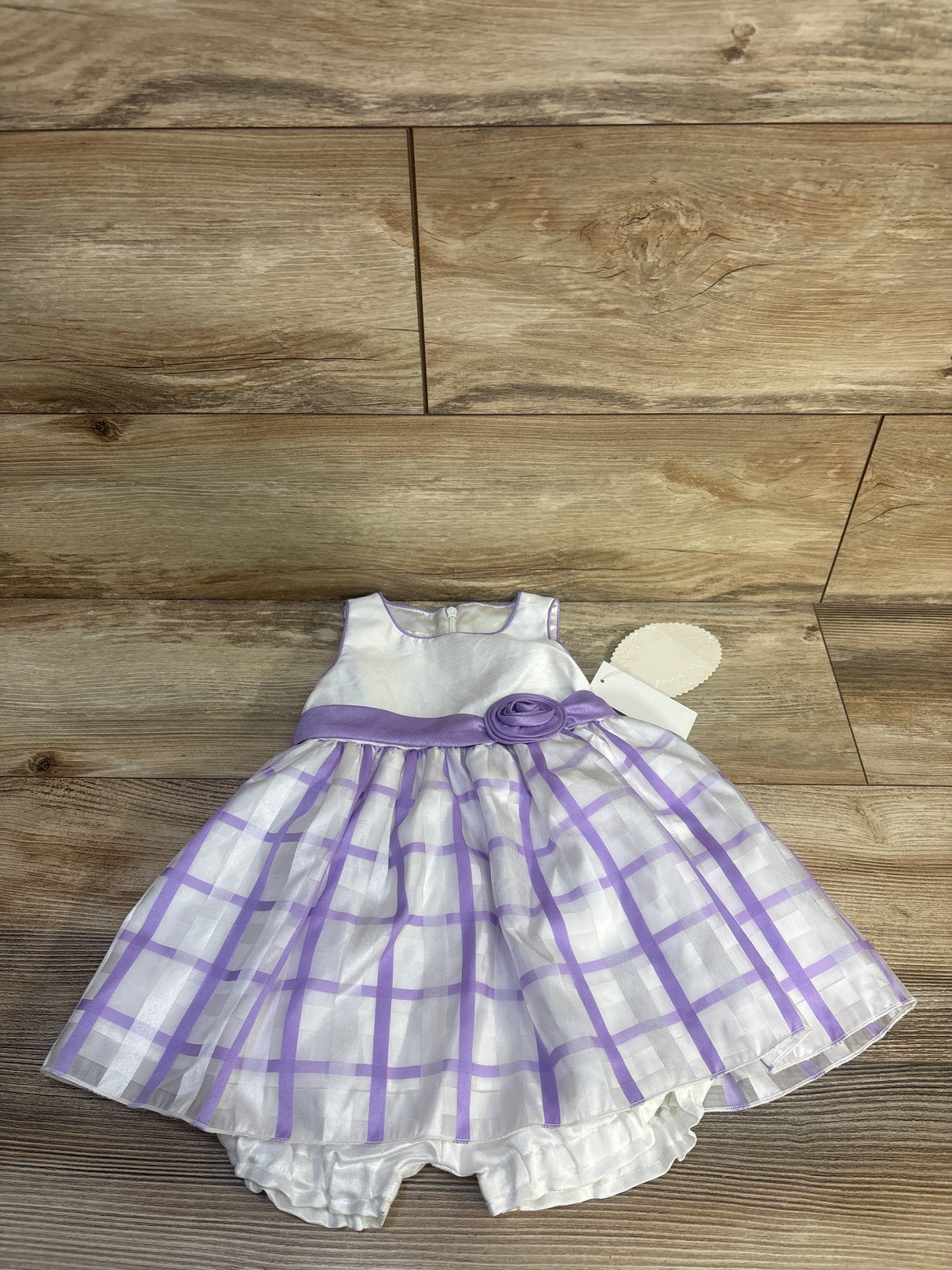NEW American Princess 2pc Sleeveless Dress & Bloomer Shorts Set White sz 24m