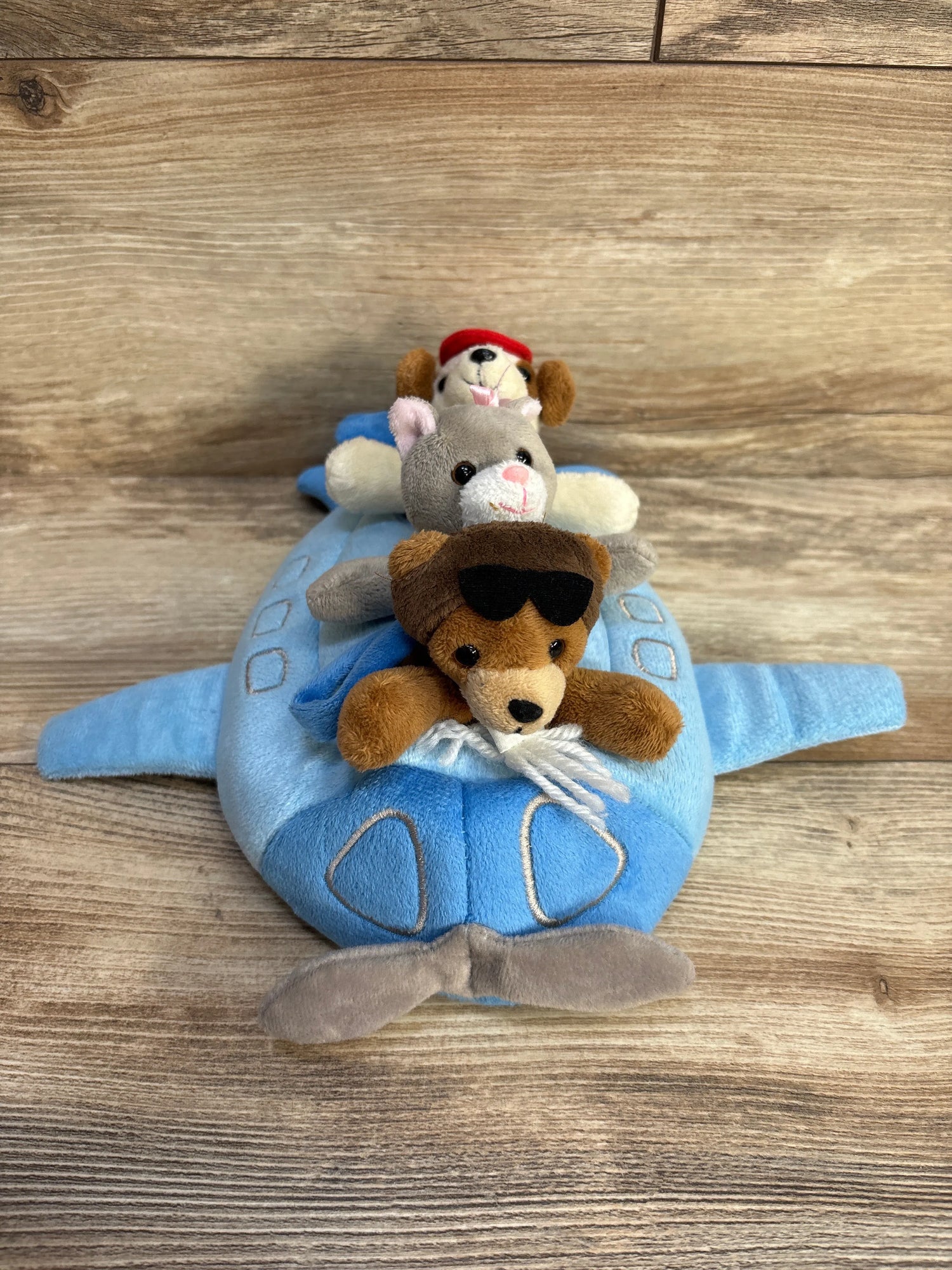 Unipak Designs Airplane & Finger Puppets 10" - Me n Mommy To Be