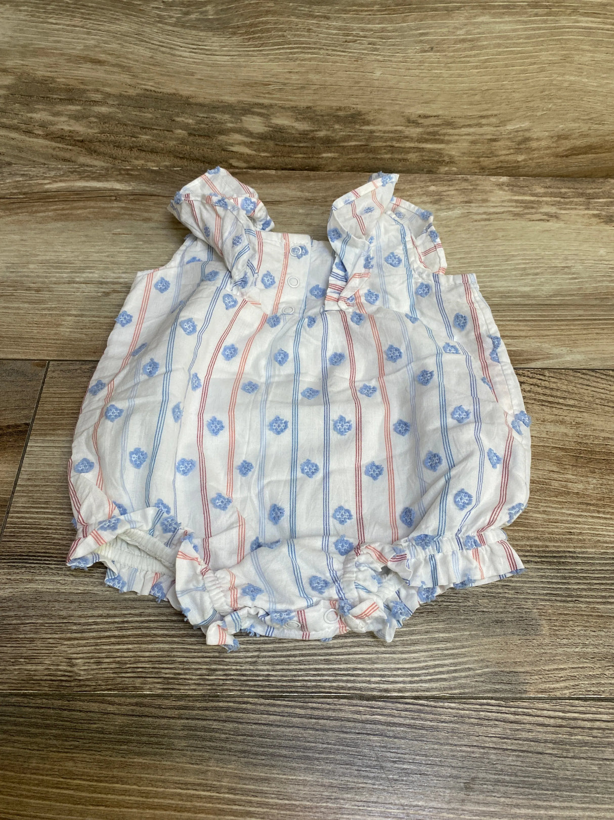 Cat & Jack Striped Bubble Romper White sz 0-3m - Me n Mommy To Be