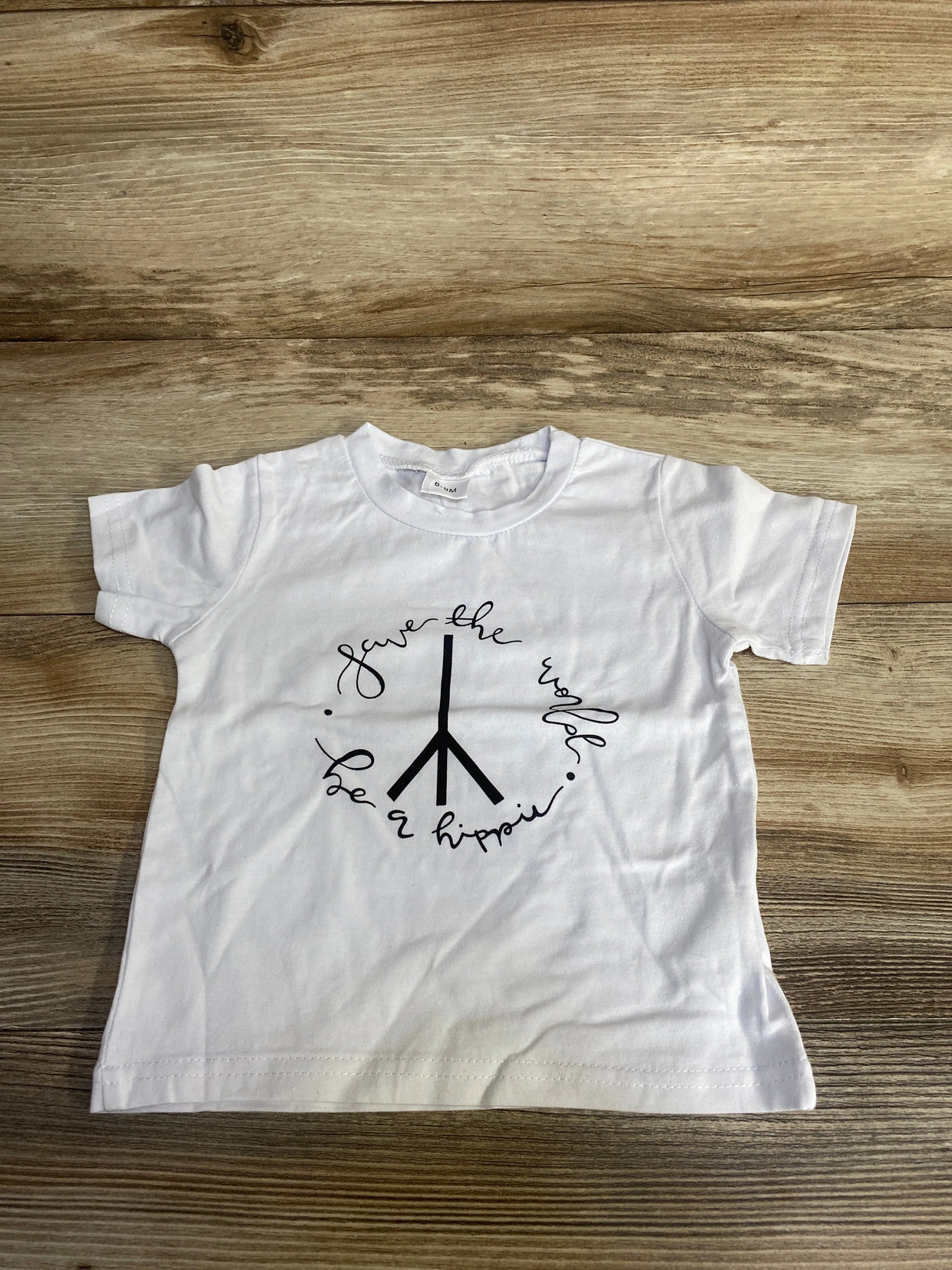 Save The World Shirt White sz 6-9m - Me n Mommy To Be