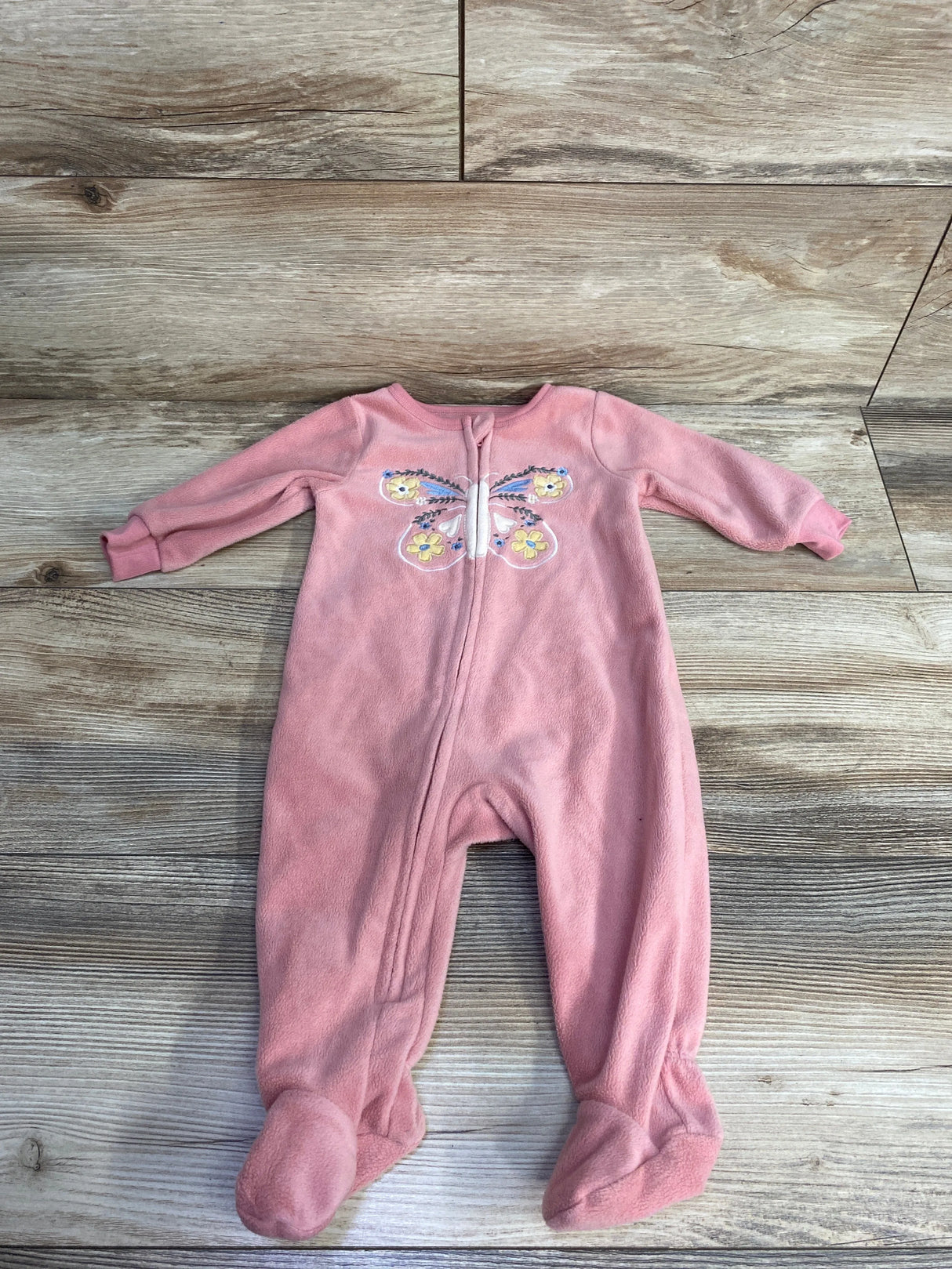 Kids Headquarters Butterfly Blanket Sleeper Pink sz 6m