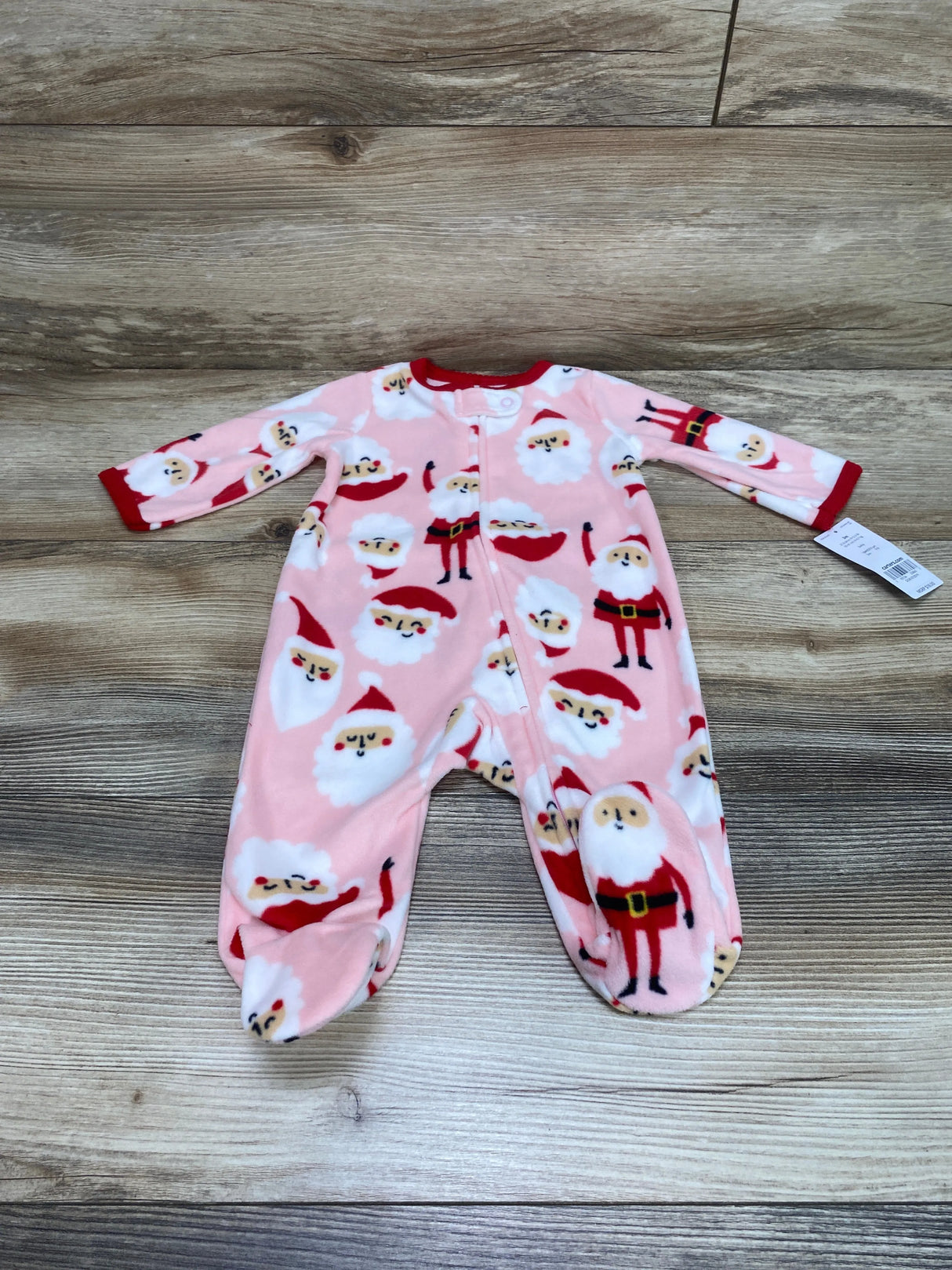 NEW Carter's Santa Blanket Sleeper Pink sz 3m - Me n Mommy To Be