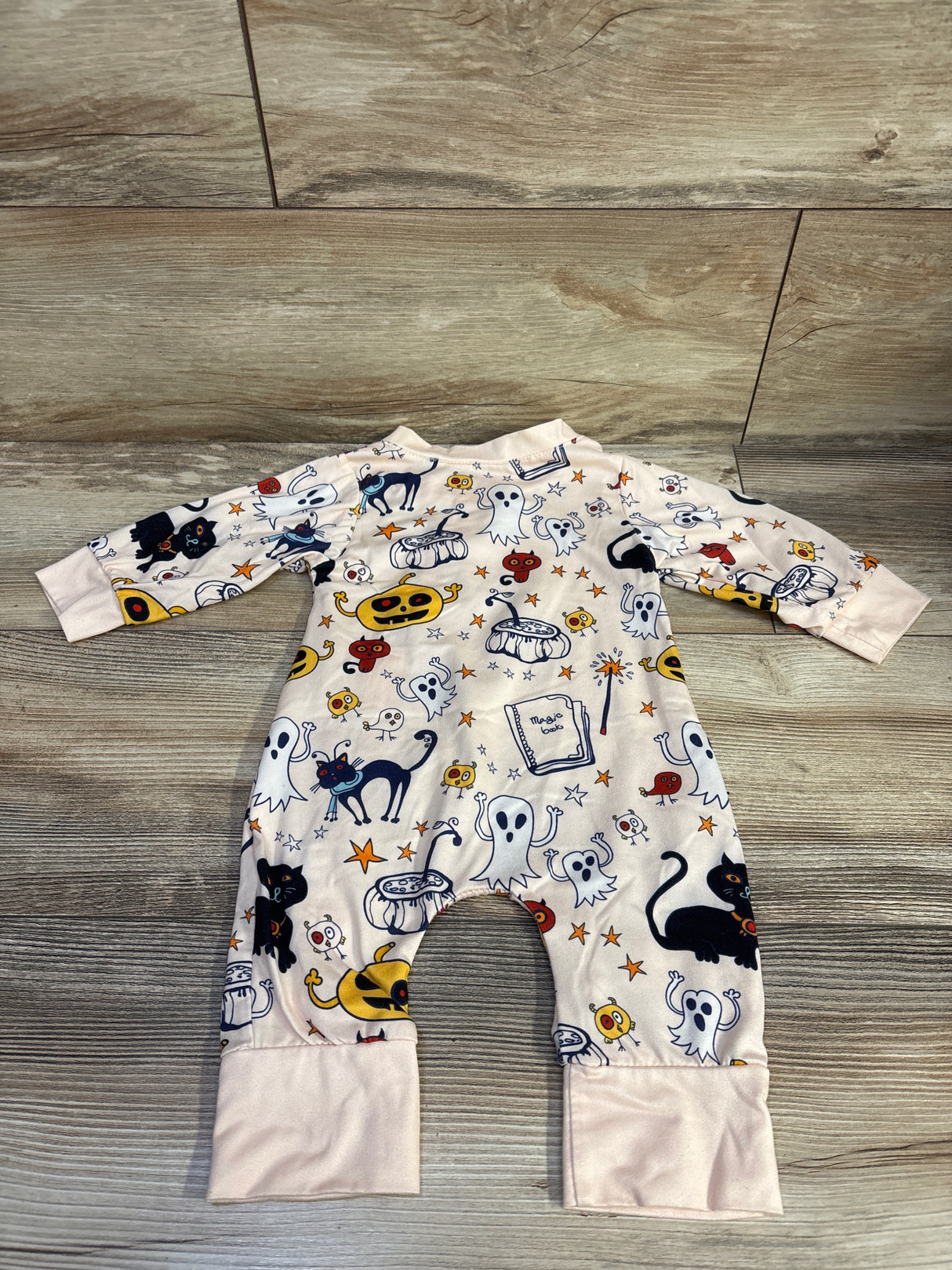 Likimi Halloween Print Coverall Beige sz 0-3m