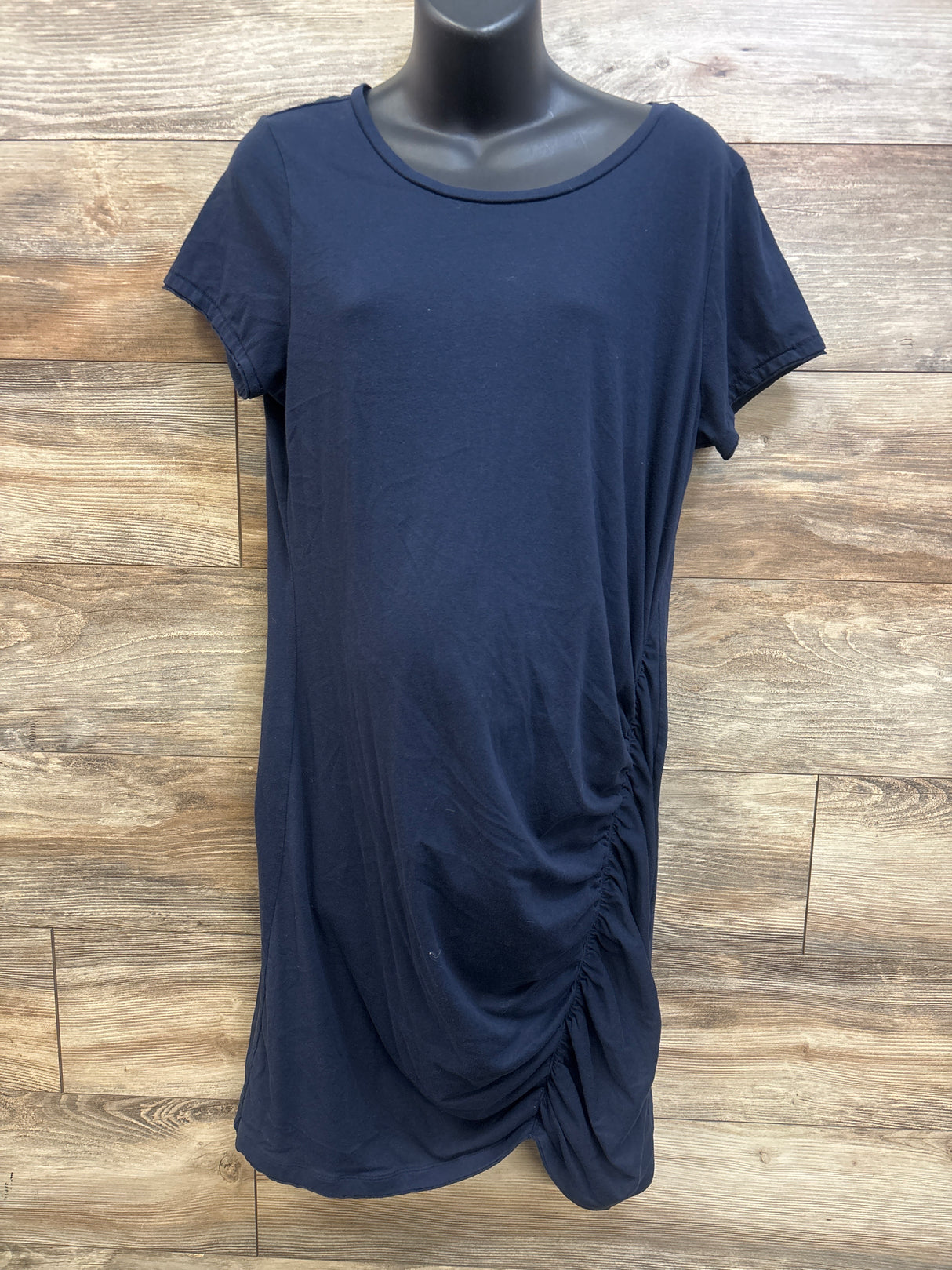 Melrose & Market Maternity Ruched Dress Navy sz XL