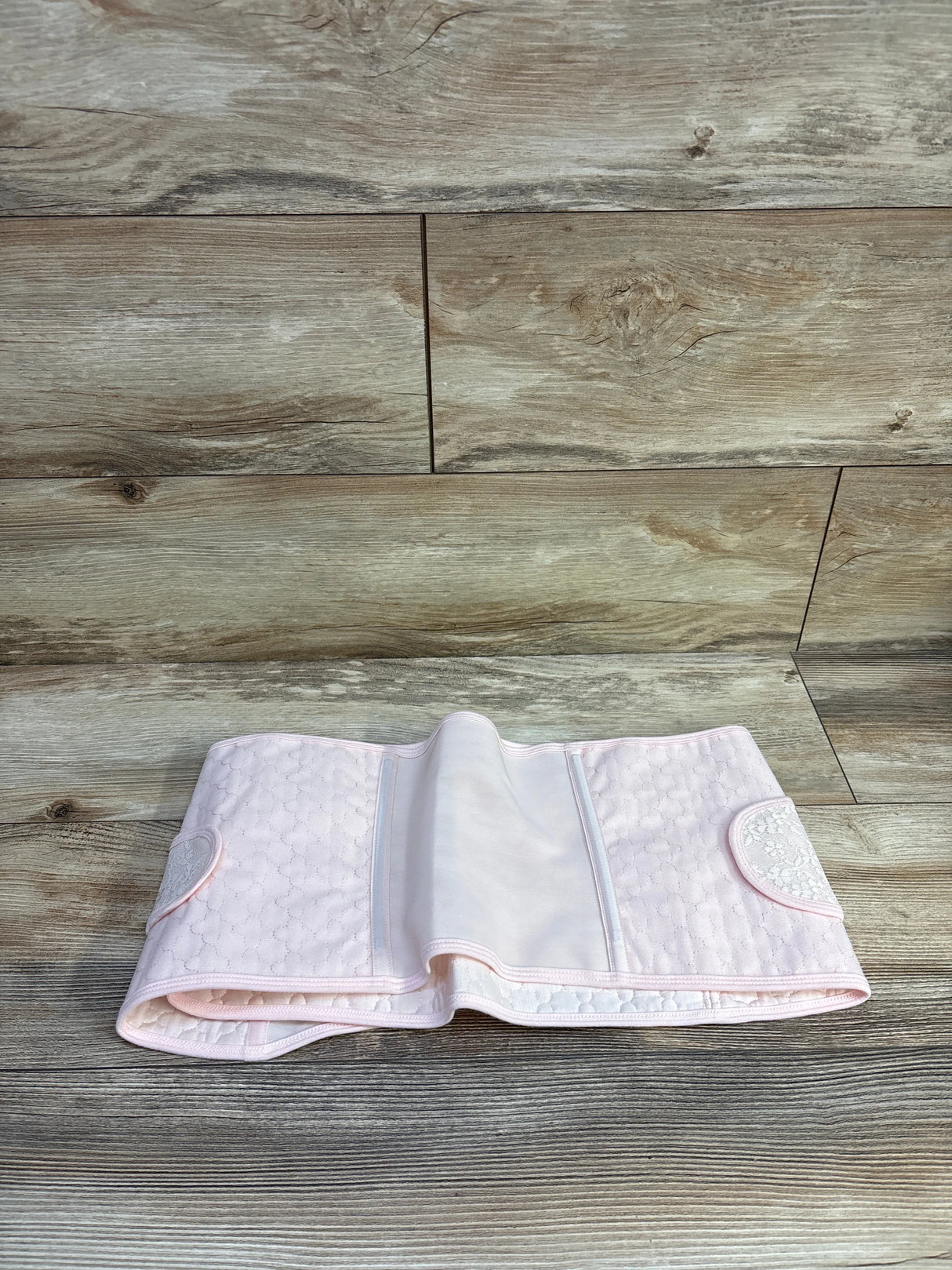 Nuliie Postpartum Belly Wrap with V-Shaped Cross Support Lace Pink