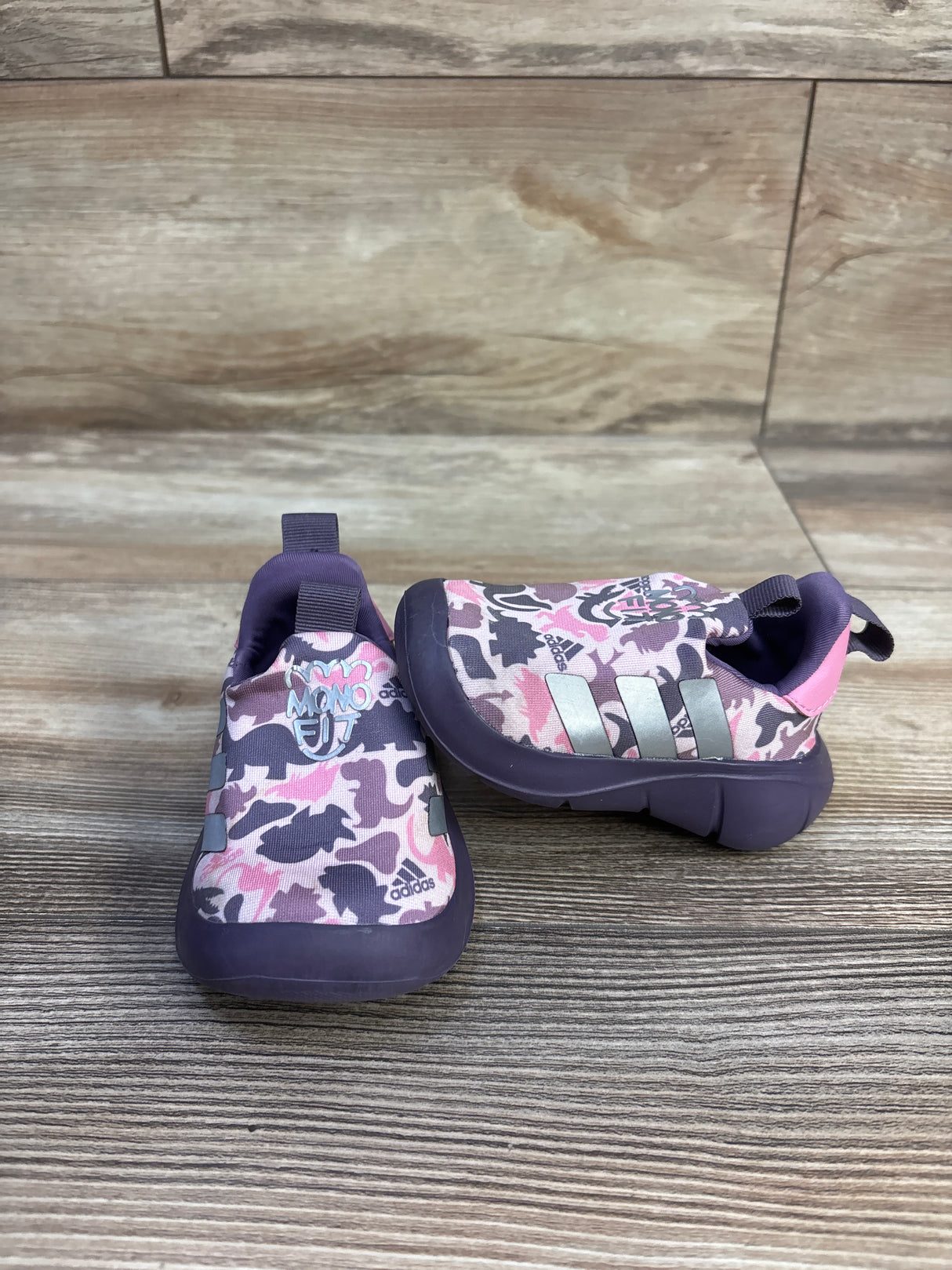 Adidas MonoFit Slip-On Sneakers Pink sz 4c