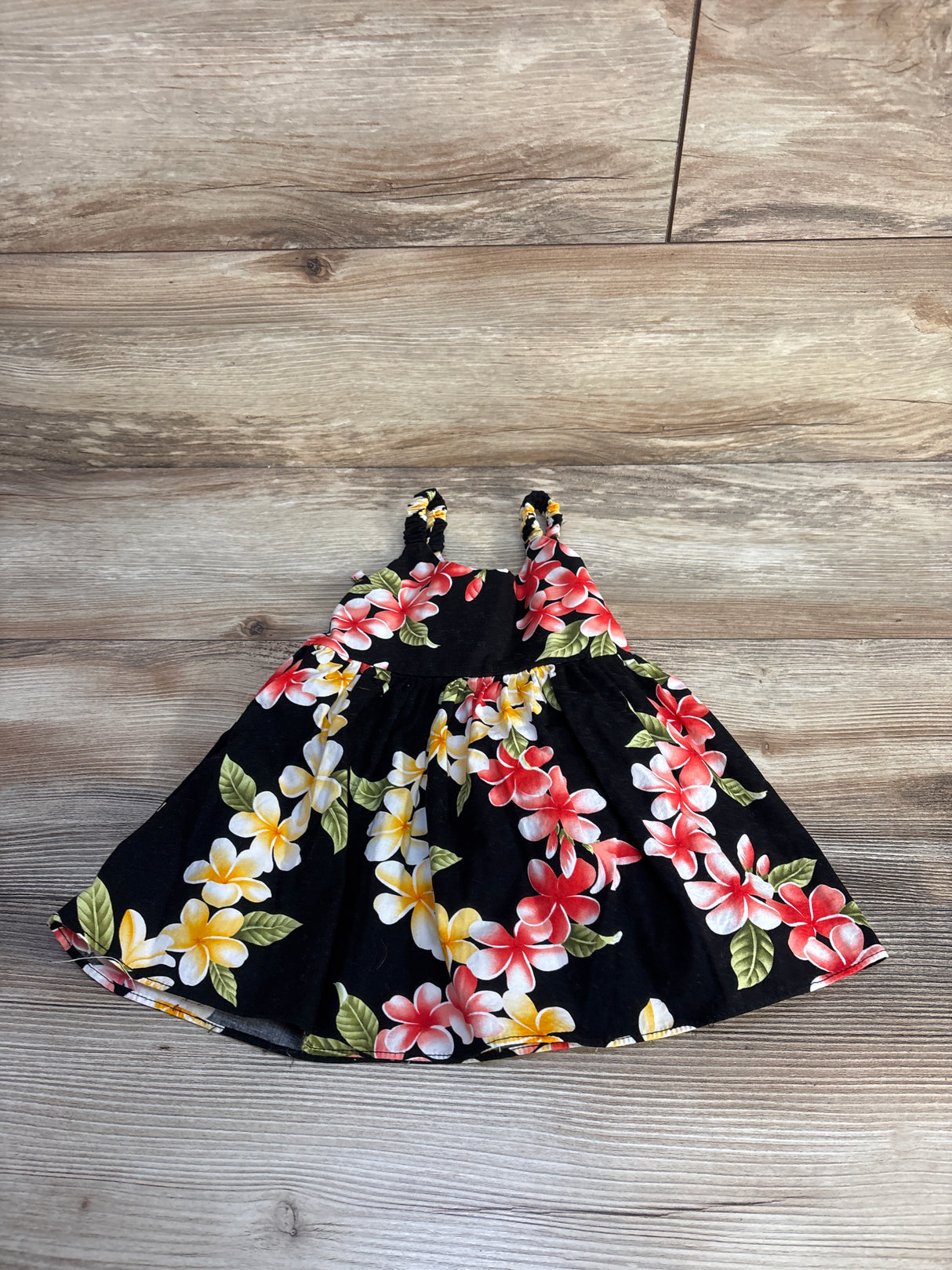 E&K Hawaiian Sleeveless Dress Black sz 6-9m