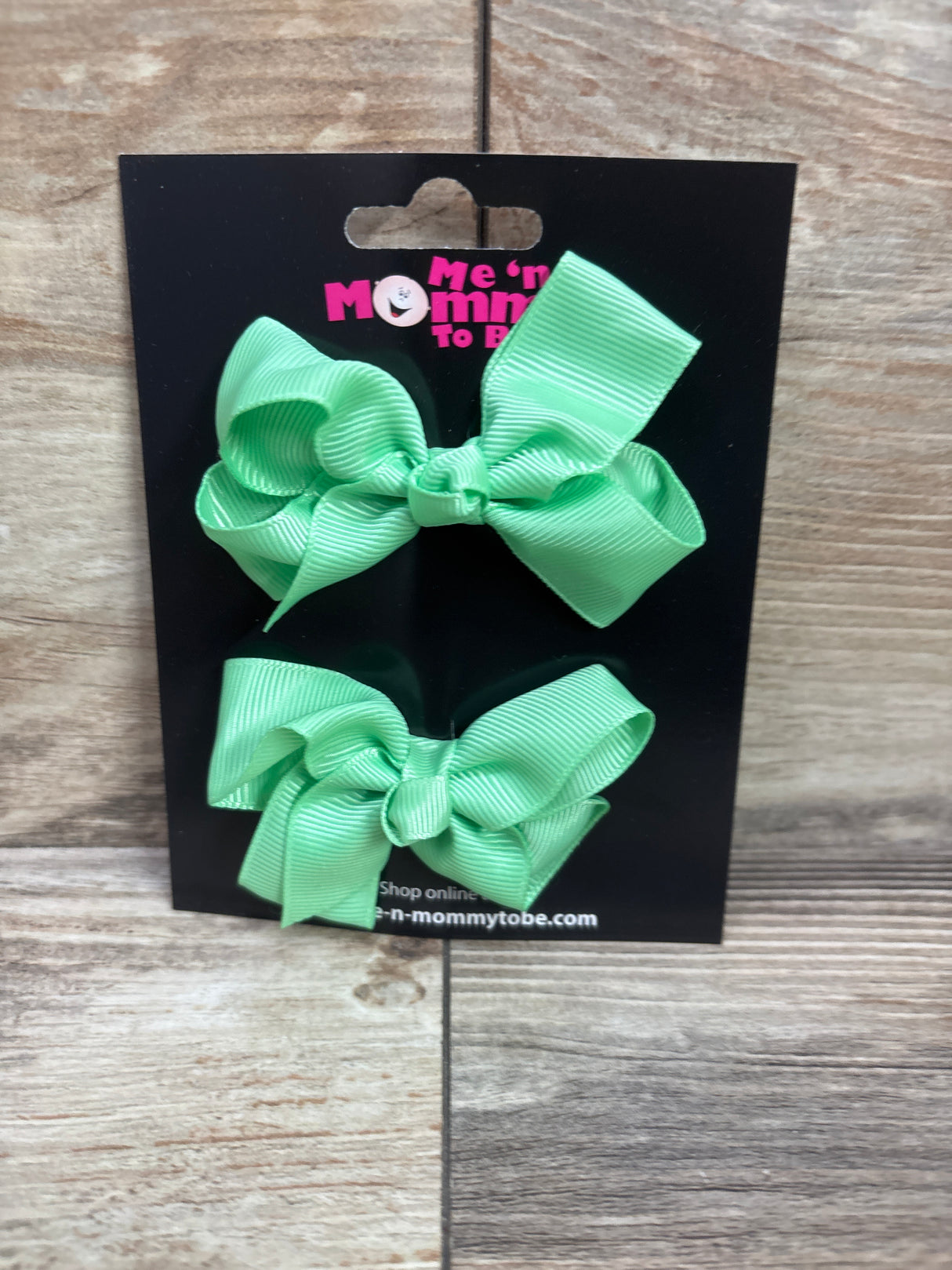 NEW Hair Bows 2pk Mint Green