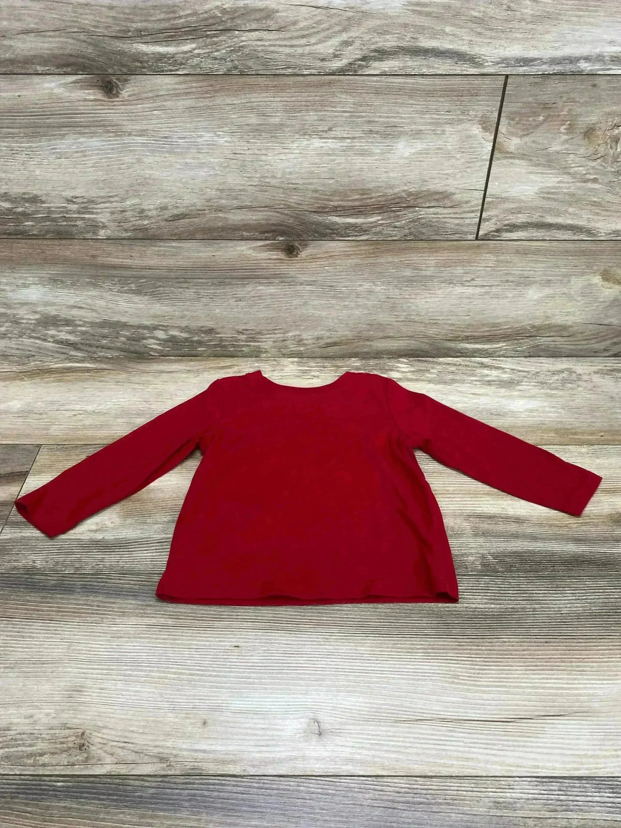 Cat & Jack Long Sleeve Shirt Red sz 2T - Me n Mommy To Be