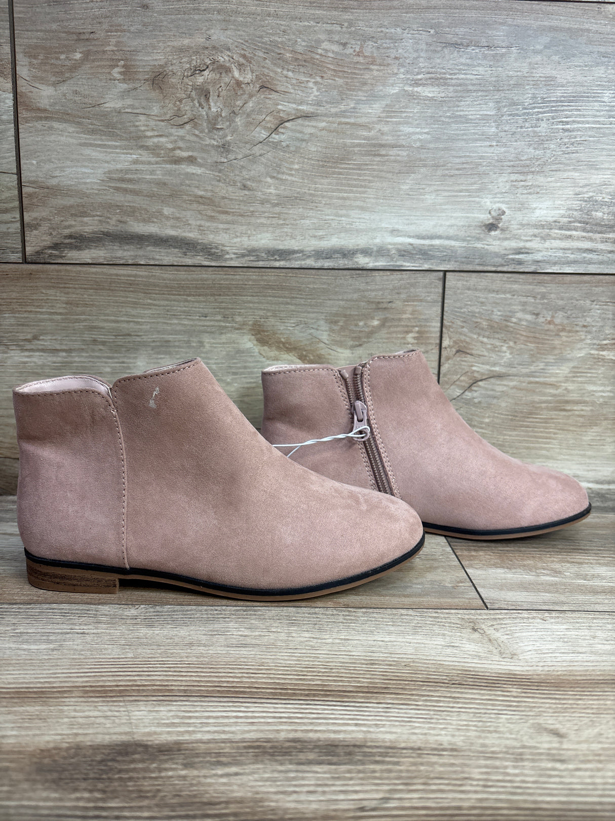 NEW Cat & Jack Girls' Opal Zipper Booties Pink sz 3Y