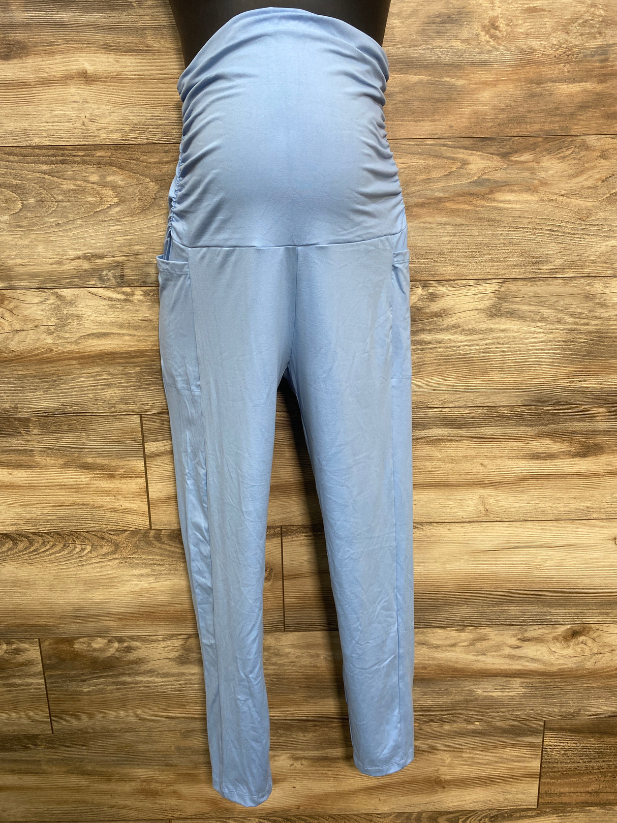 Maternity Full Panel Leggings Light Blue sz XL
