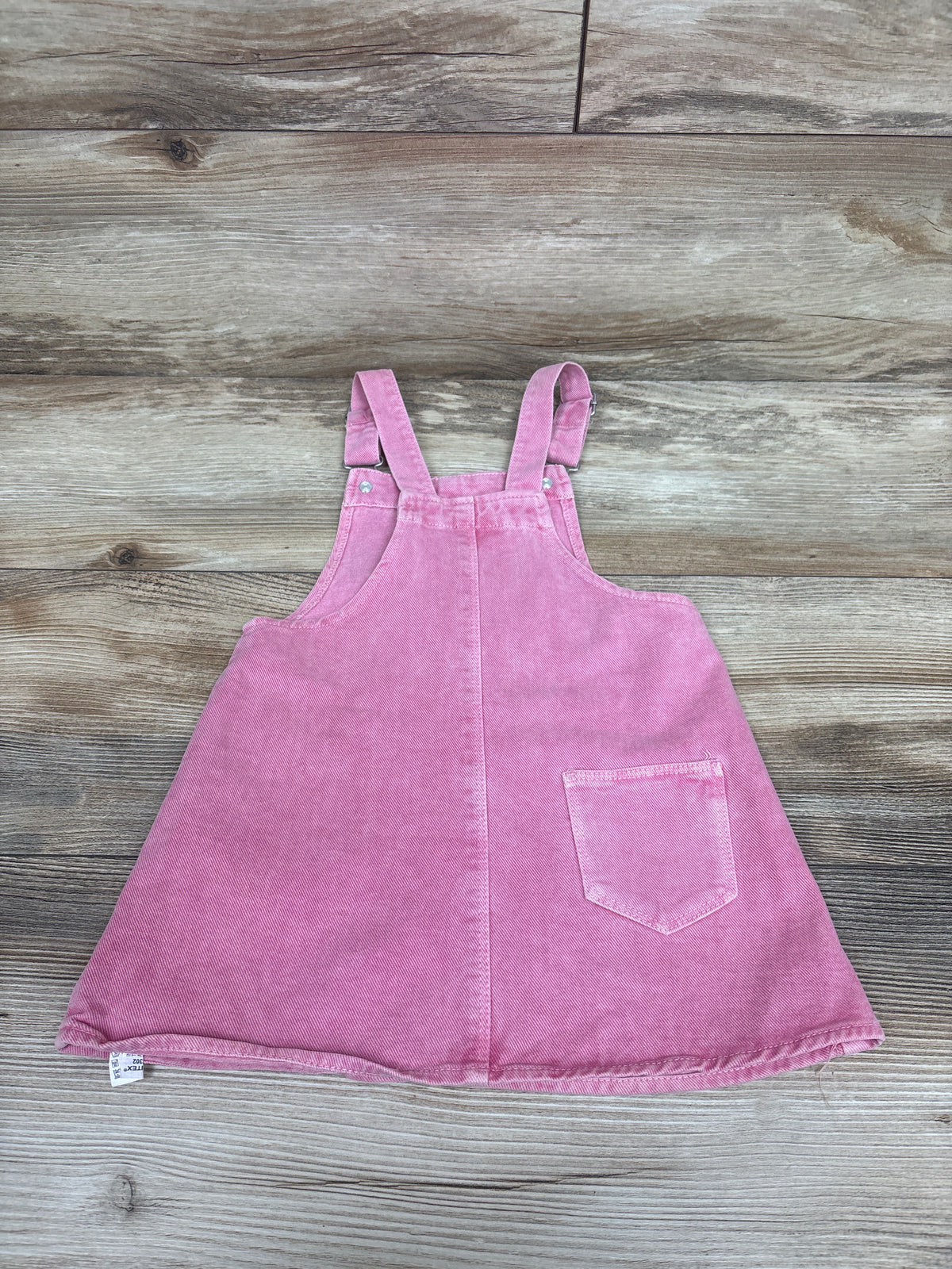 NEW Zara Denim Pinafore Skirtall Pink sz 18-24m