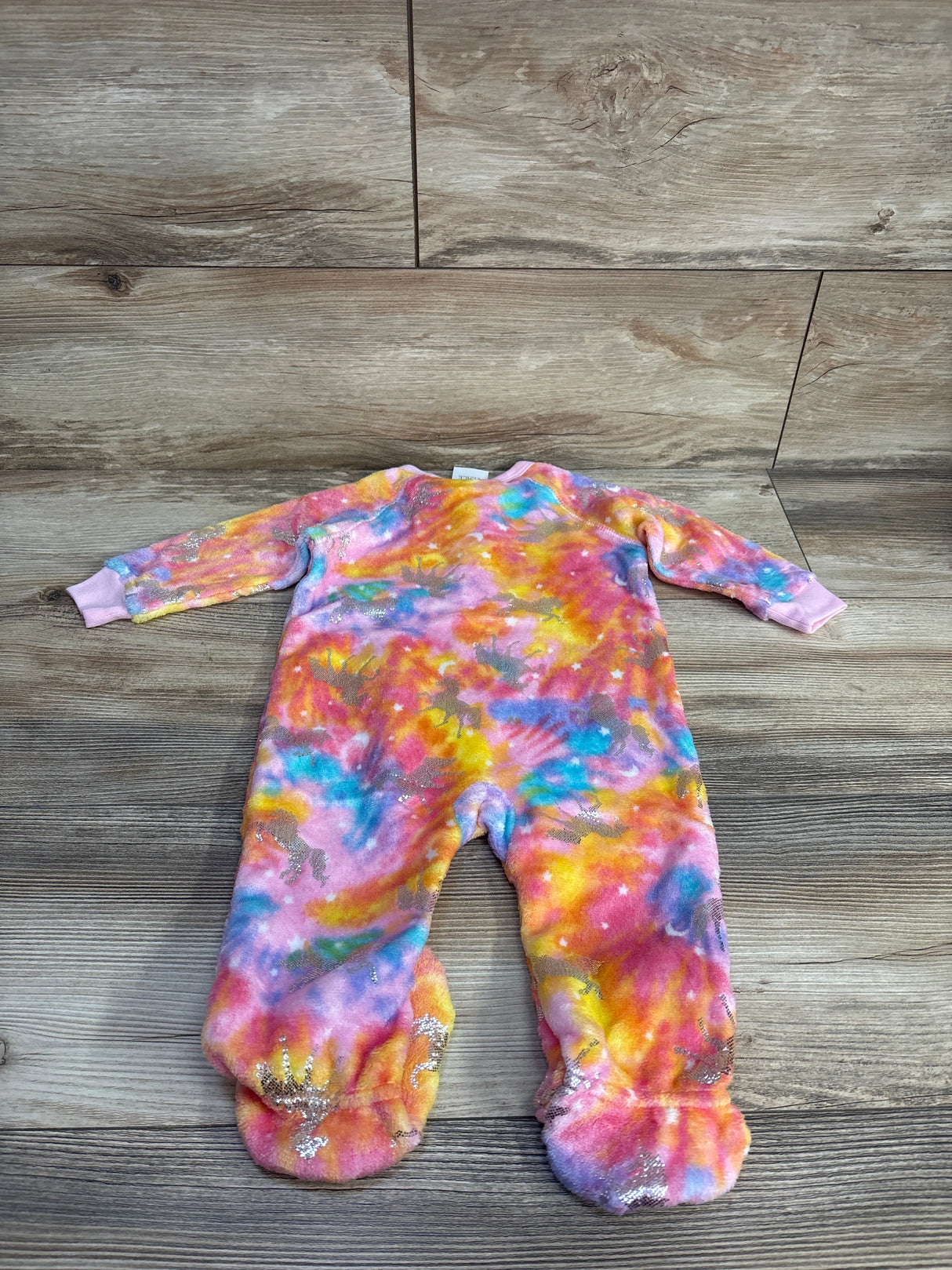 NEW Children's Place Tie-Dye Unicorn Sleeper Pink sz 6-9m - Me n Mommy To Be
