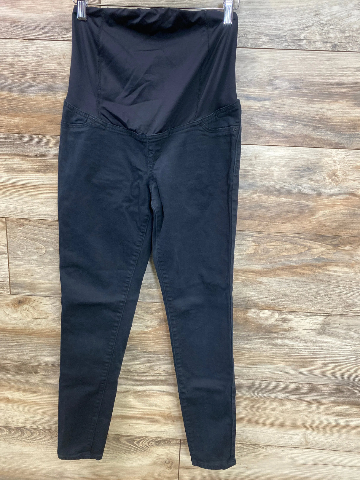 Isabel Maternity Crossover Panel Skinny Jeans Black sz XS - Me n Mommy To Be