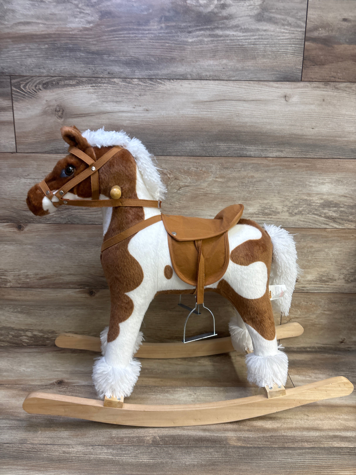 Qaba Plush Wooden Toddler Rocking Horse