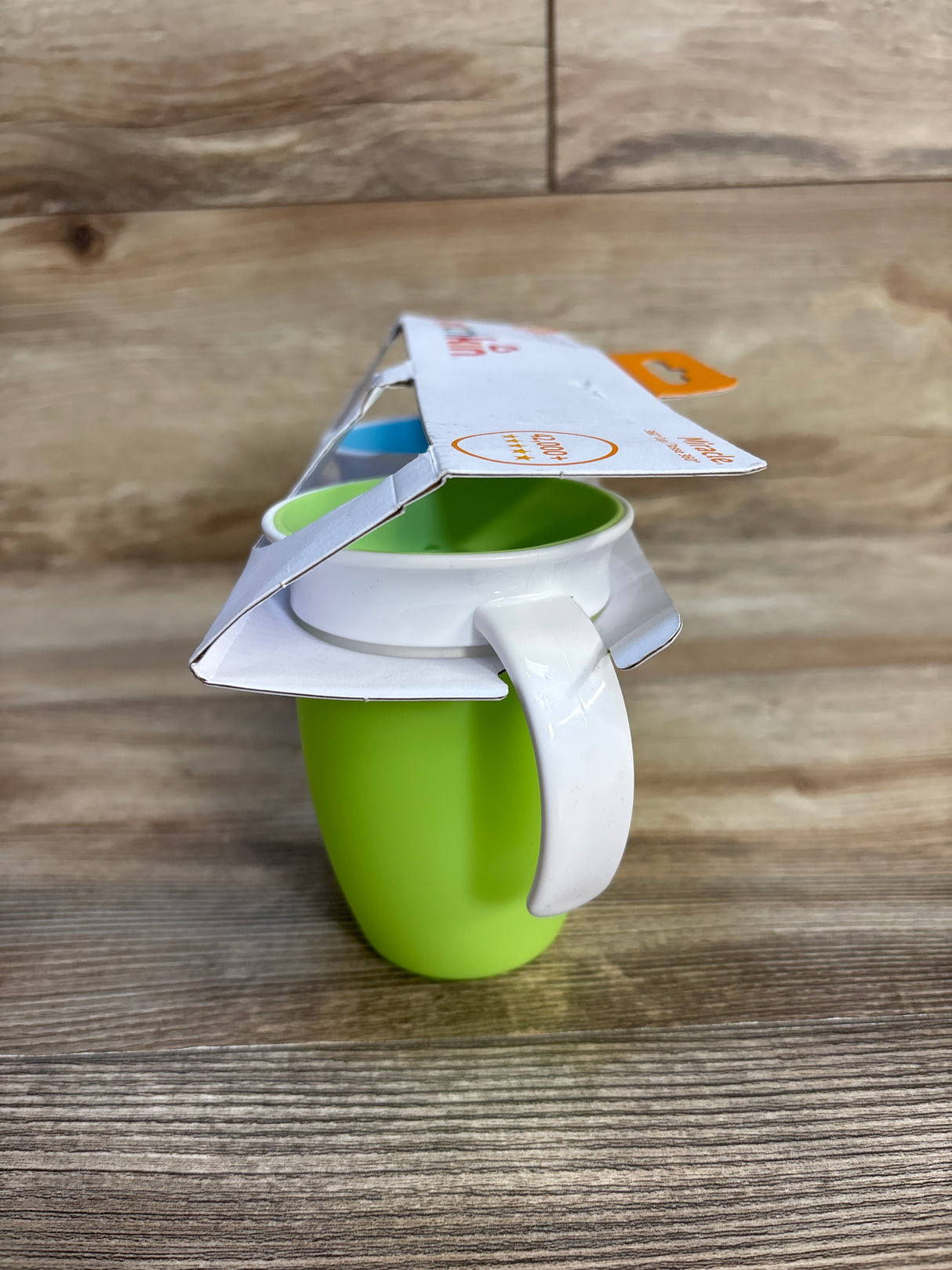 NEW Munchkin Miracle 360 Cup 7oz Green/Blue 2pk