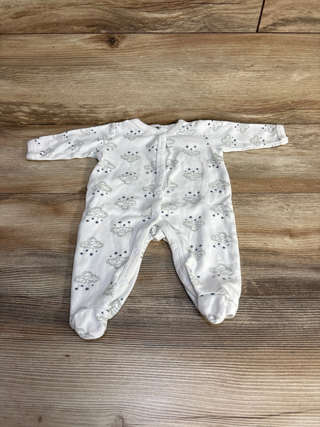 Hudson Baby Cloud Print Sleeper White sz 3-6m - Me n Mommy To Be