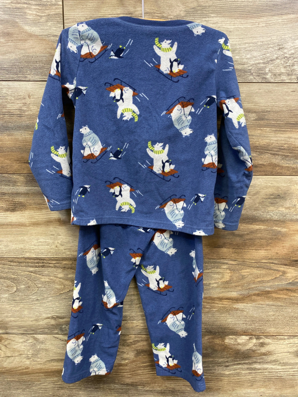 Just One You 2pc Polar Bear Pajama Set Blue sz 5T