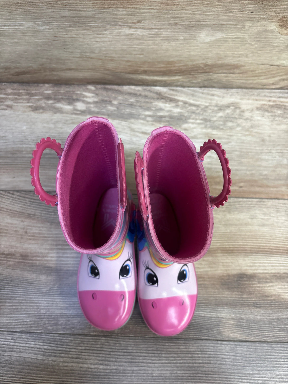 Member's Mark Unicorn Rain Boots Pink sz 9/10c