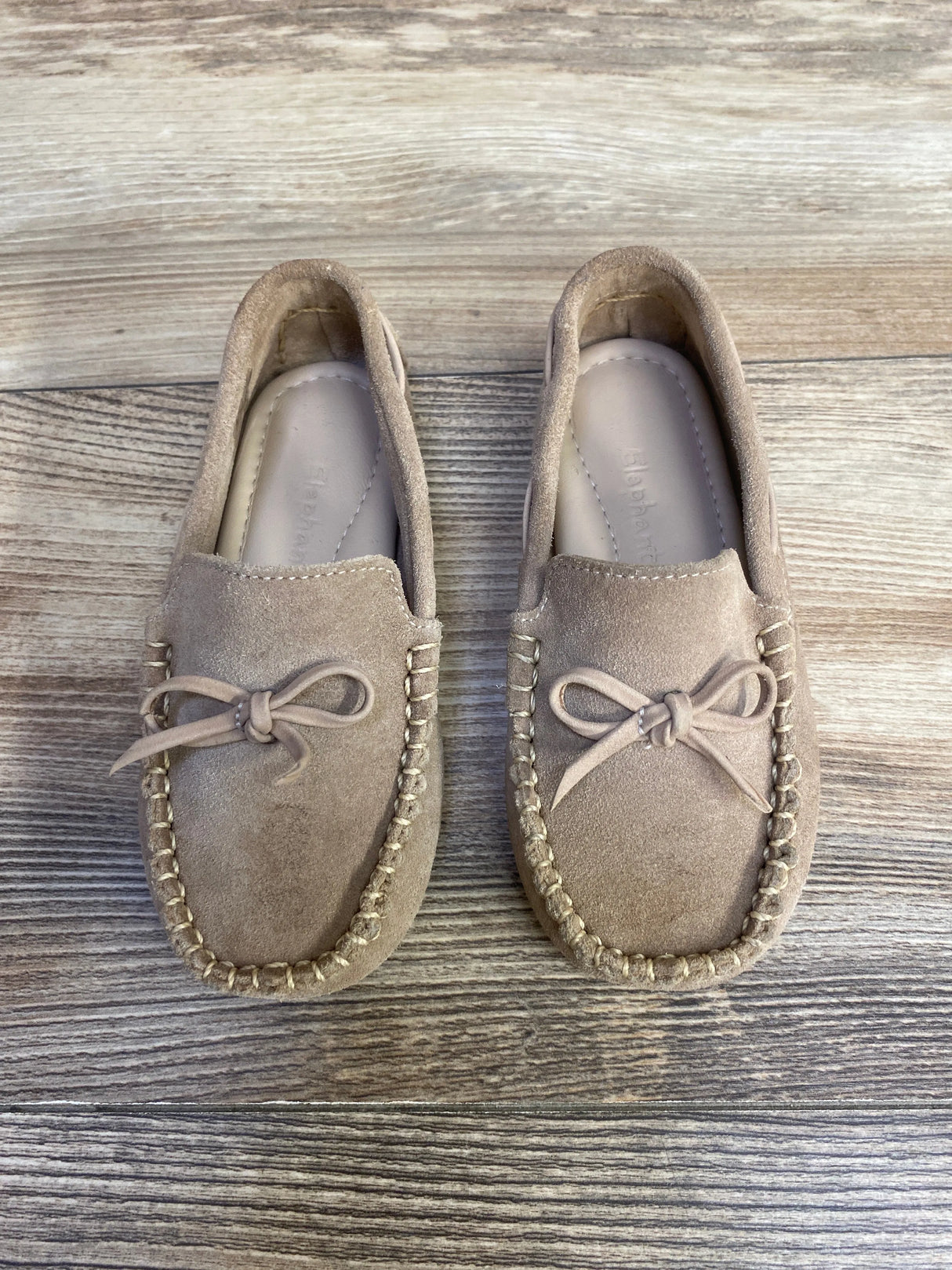 Elephantito Driver Loafers Velvet Beige sz 8c - Me n Mommy To Be