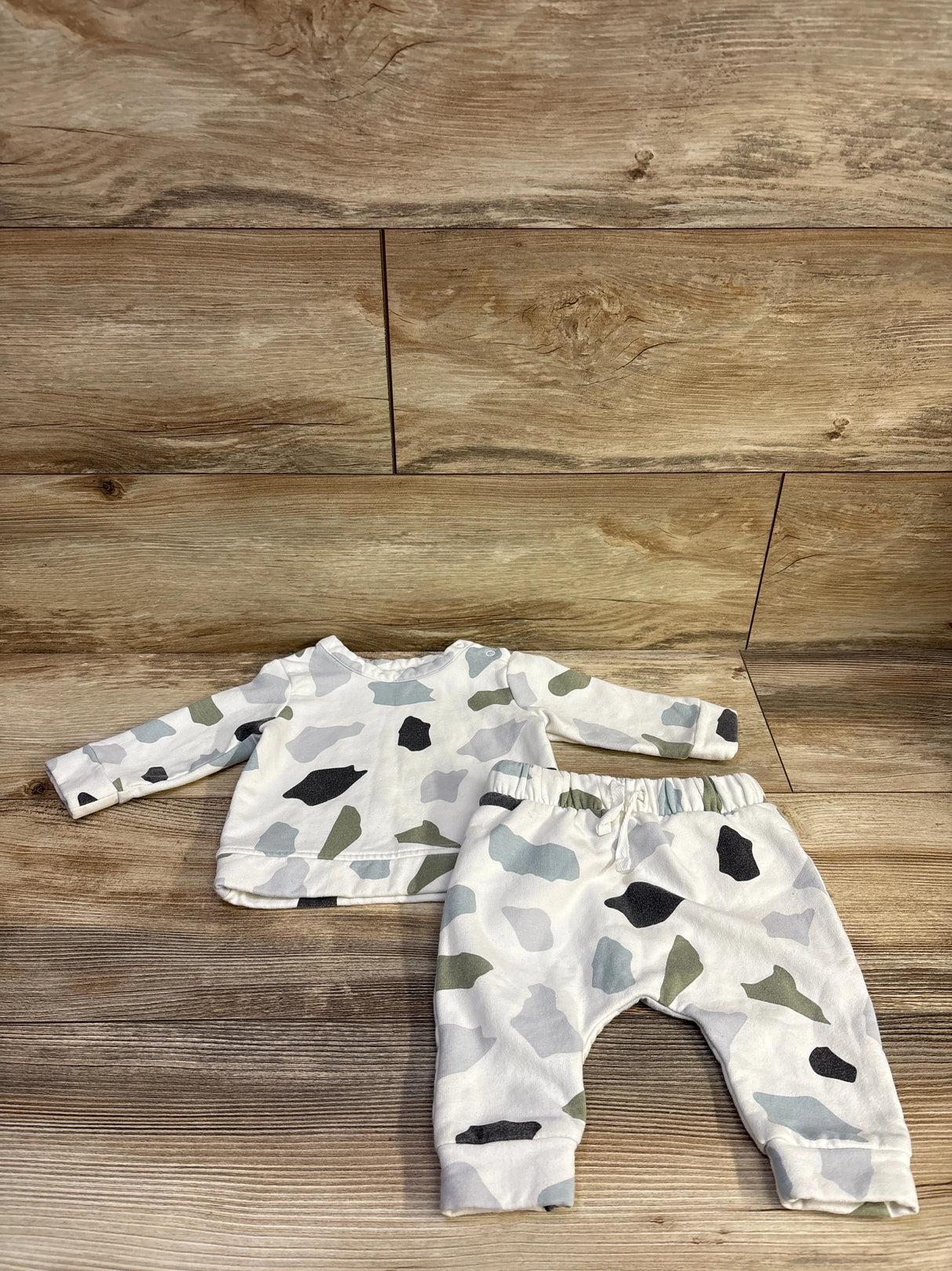 Nordstrom 2pc Sweatshirt & Pants Set White sz 6m