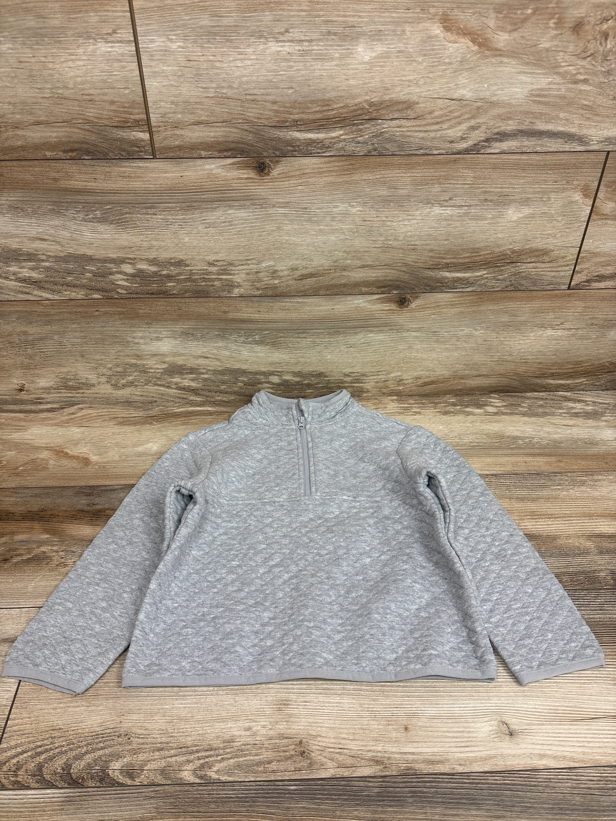 Wonder Nation Quilted Half Zip Jacket Grey sz 5T