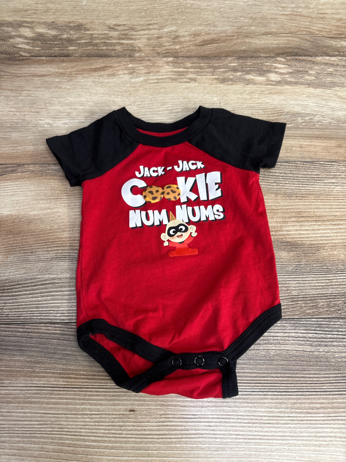 Pixar The Incredibles Jack Jack Bodysuit Black sz 6m