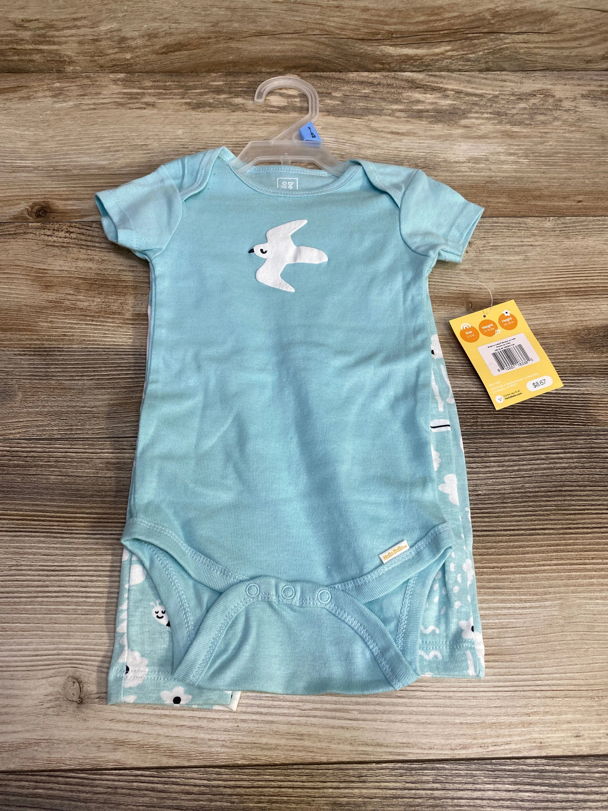 NEW Hello Bello 2pc Bodysuit & Pants Blue sz 3-6m - Me n Mommy To Be