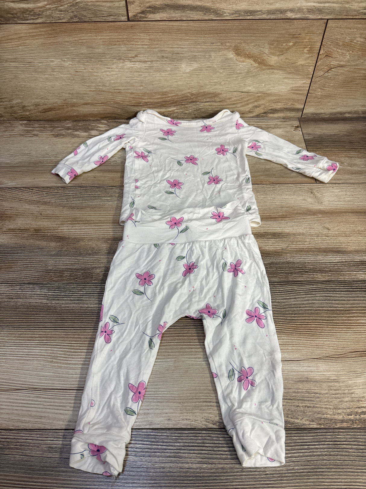 Just One You ComfySoft 2pc Pajama Set White sz 9m