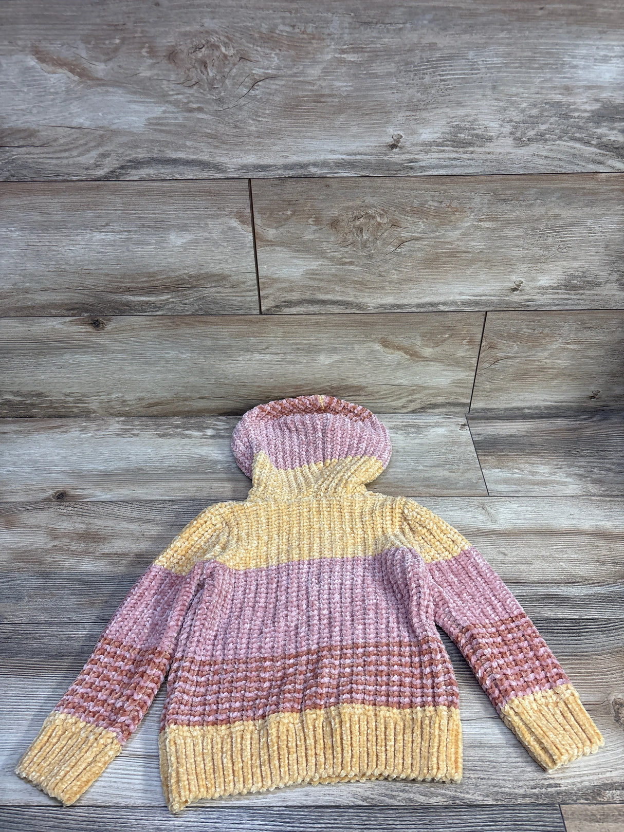 Derek Heart Soft Knit Hooded Sweater Yellow sz 4T
