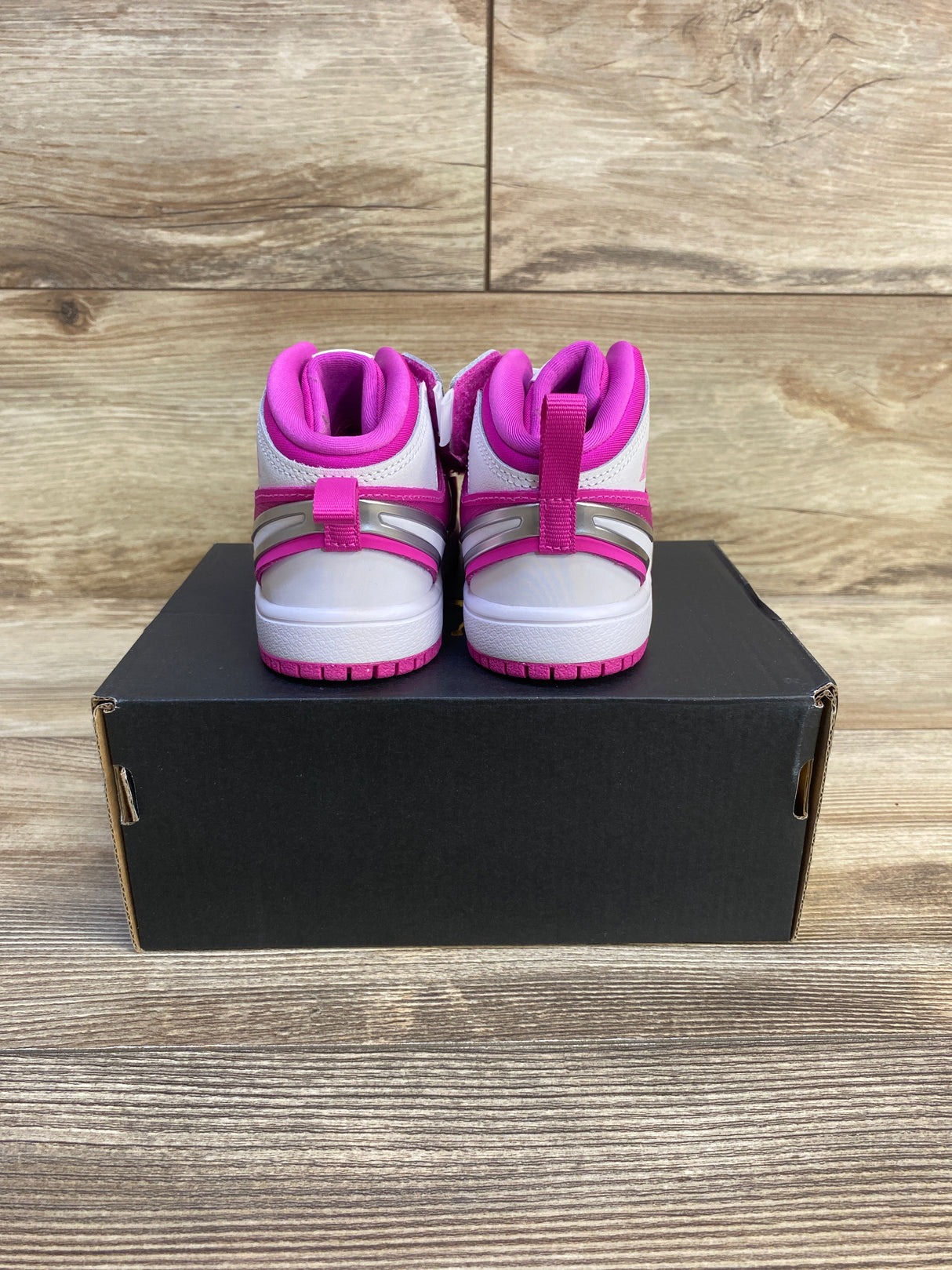 Air Jordan 1 Mid RM EasyOn TD 'Fire Pink' Sneakers sz 8c